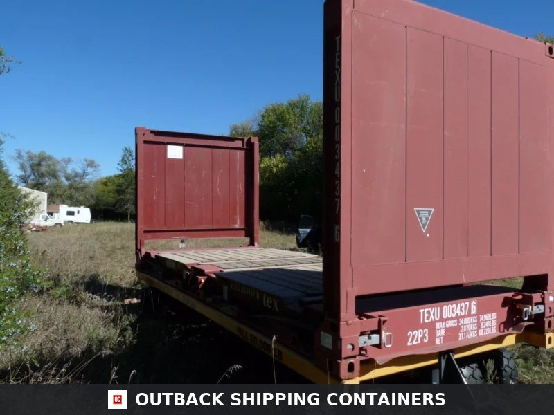 20FT Flat Rack Shipping Container – One Trip (Like New) — Flat Rack Containers (image 4 of 4)
