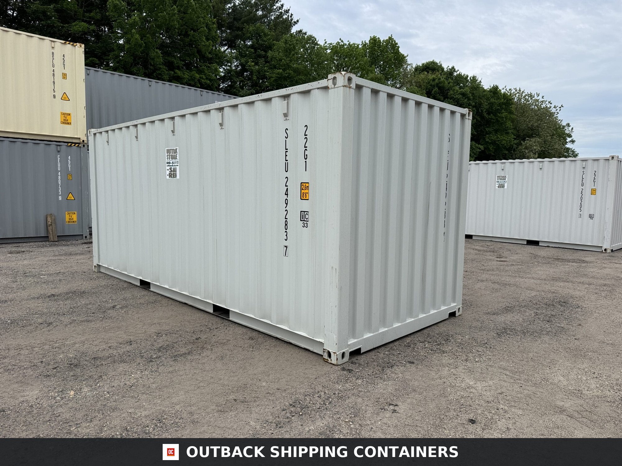20ft New Shipping Container – Wind & Watertight – Gray — 20ft — new (image 10 of 12)