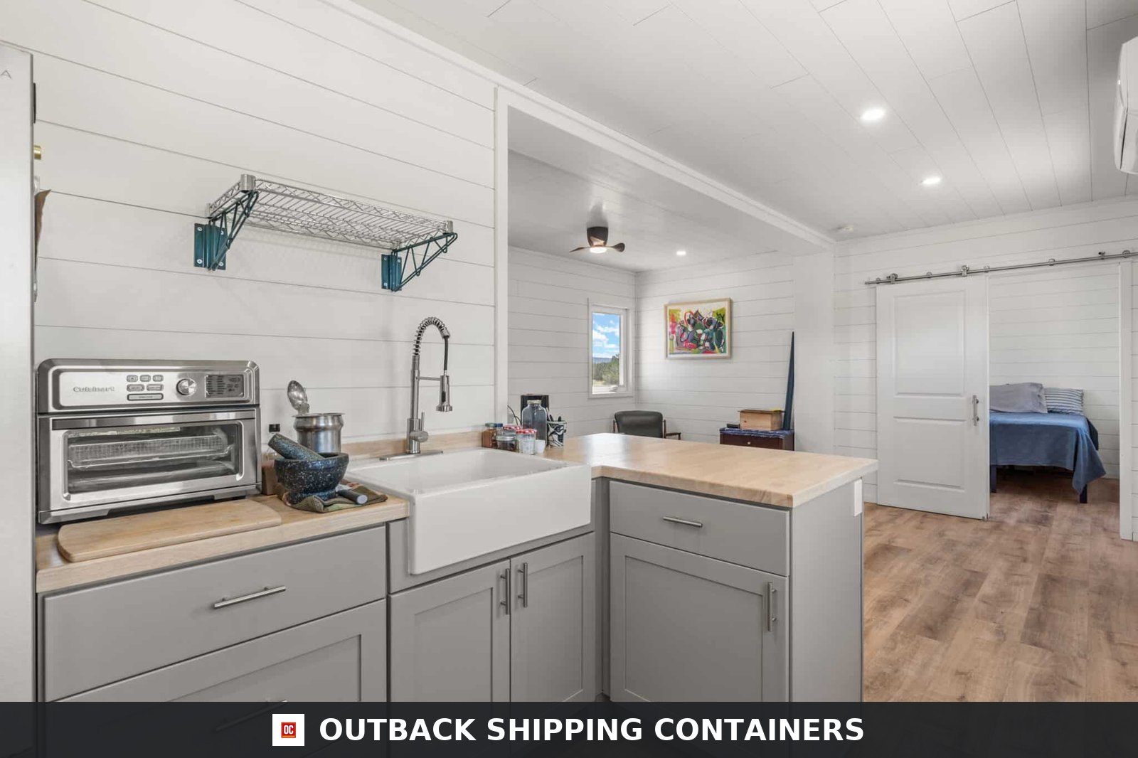 The Luke | 1 Bedroom Shipping Container Home | 40FT + 20FT Luxury — Door and Entry Detail The Luke | 1 Bedroom Shipping Container Home | 40FT + 20FT Luxury Container House — 20ft — new (image 7 of 12)