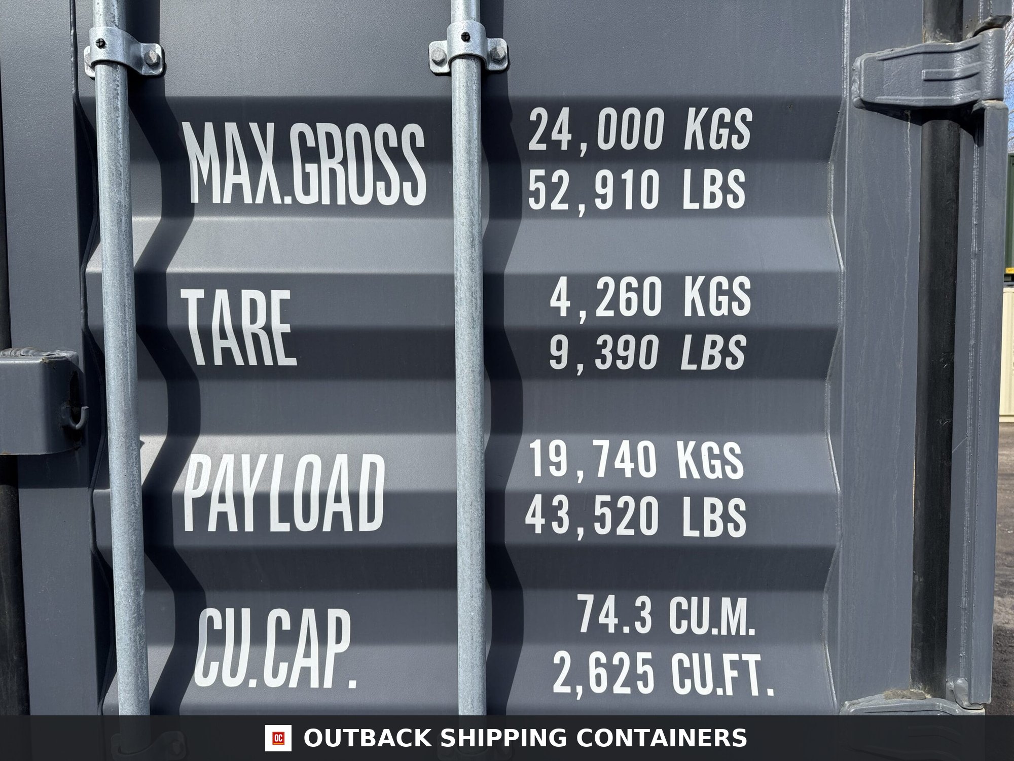 40ft New High Cube Shipping Container – Wind & Watertight – Dk Gray — 40ft — new (image 4 of 12)