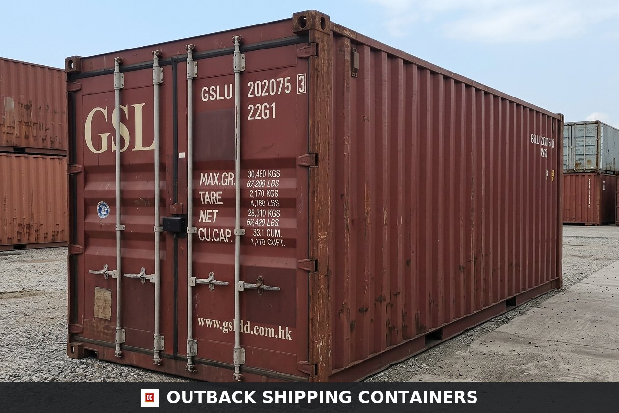 20Ft X 8Ft Used Cargo-Worthy Dry Van for Sale — Interior View | Outback Shipping Containers 20Ft X 8Ft Used Cargo-Worthy Dry Van — 20ft — refurbished — storage containers (image 5 of 6)