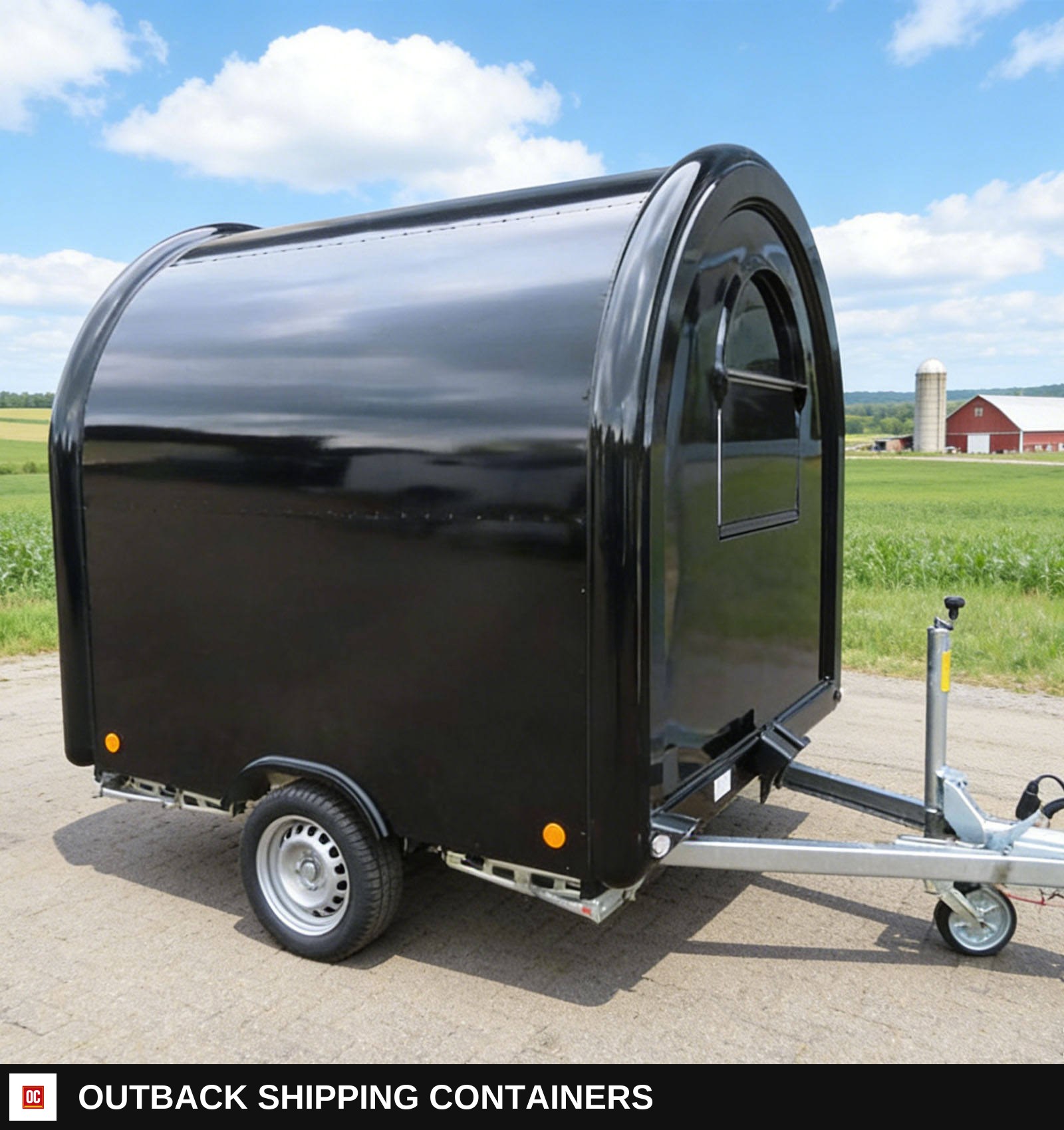 Small Enclosed Mobile Restaurant Food Truck Mobile Food Catering Trailer — Interior Kitchen Layout | Outback Shipping Containers Small Enclosed Mobile Restaurant Food Truck Mobile Food Catering Trailer for sale — interior kitchen layout