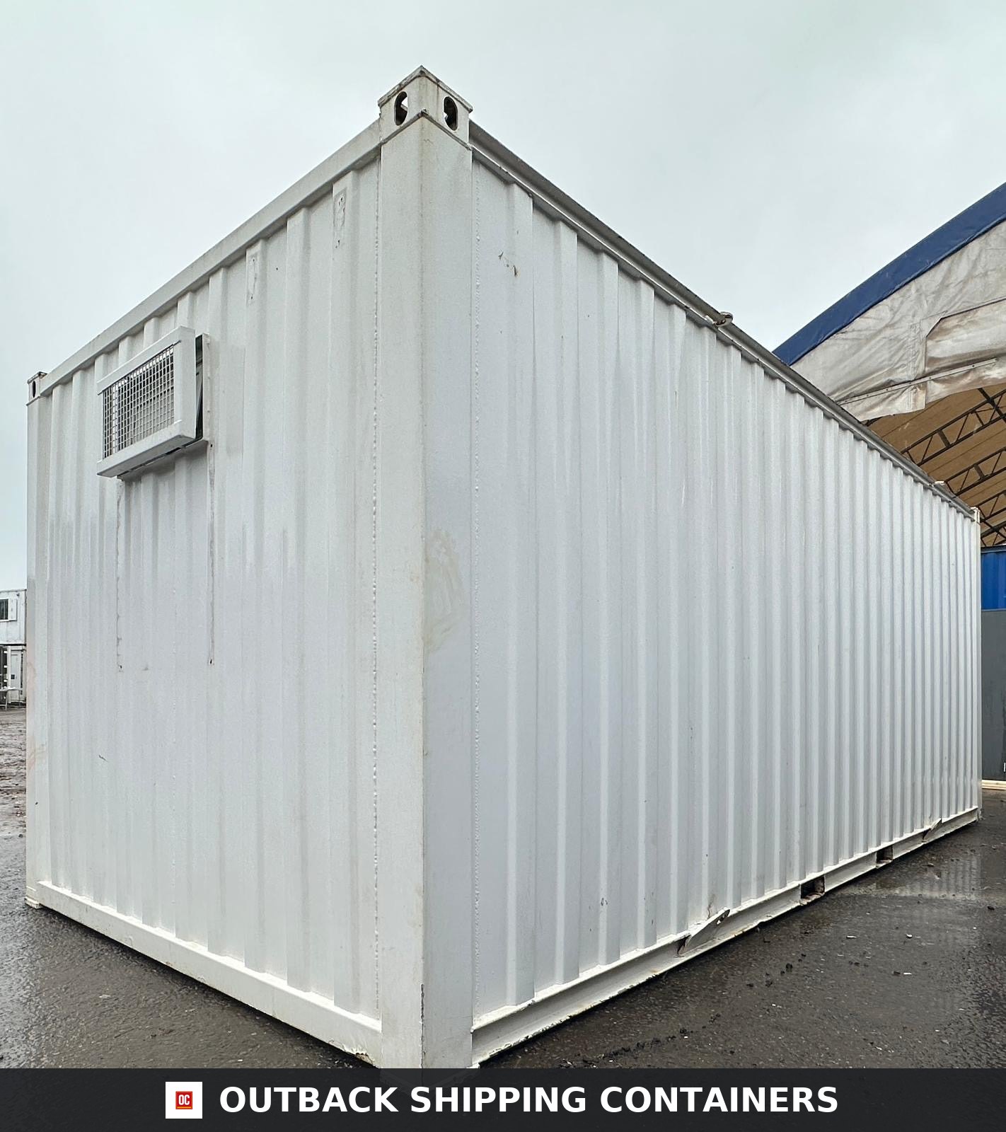 21x9ft for Sale — Door and Entry Detail | Outback Shipping Containers 21x9ft — Drying Room / Changing Room — Building Site Accommodation — Portable Anti-Vandal - image 6
