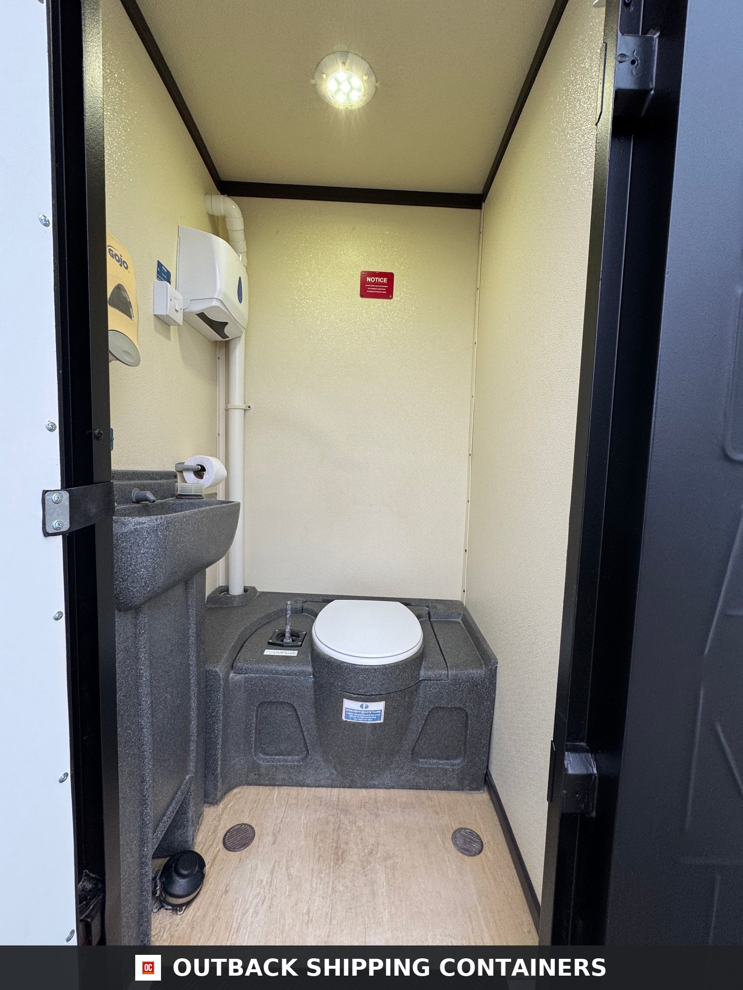 Groundhog Towable Mobile Welfare | Towable Toilet & Canteen | Self — Door and Entry Detail Groundhog Towable Mobile Welfare | Towable Toilet & Canteen | Self Contained | GP 360 | No 1556