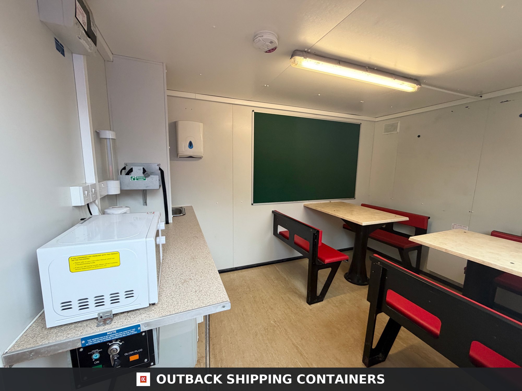 20x9ft Static Welfare Unit No 1623 — generator room