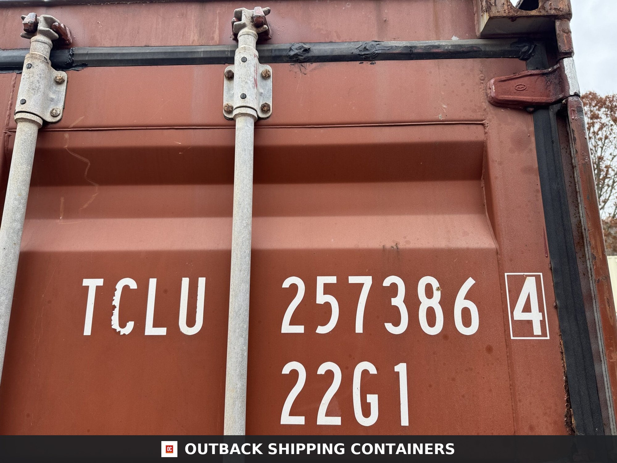 20ft Used Shipping Container – Wind & Watertight – Red — 20ft — used (image 2 of 12)