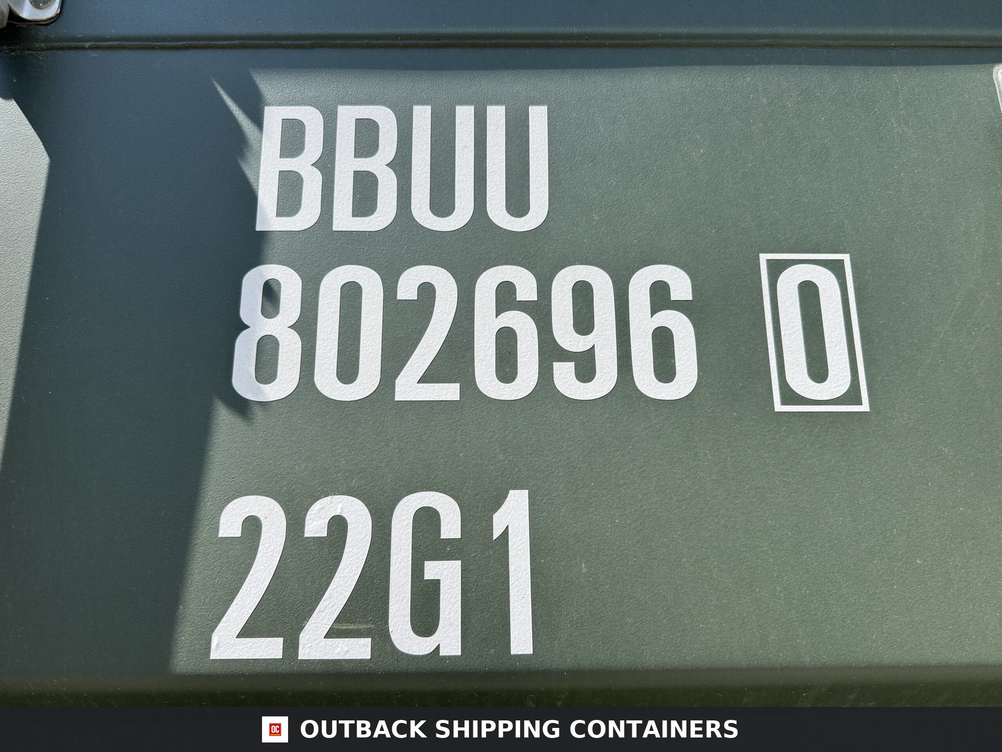 20ft New Shipping Container – Wind & Watertight – Green — 20ft — new (image 2 of 12)