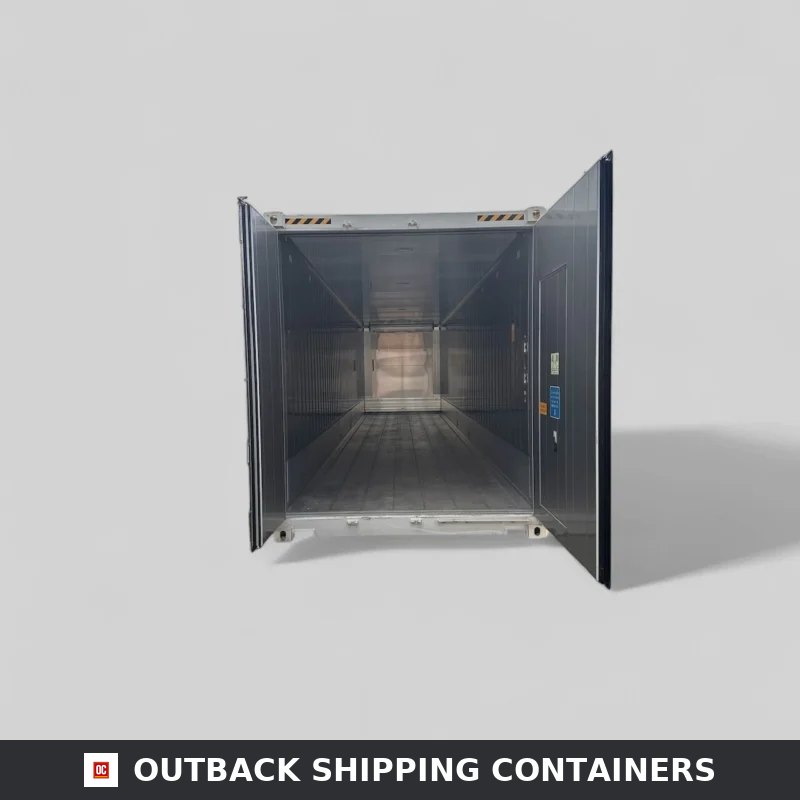 40ft High Thermo King Refrigerated Container – One Trip/ 2023 — Three-Quarter Angle View 40ft High Thermo King Refrigerated Container – One Trip/ 2023 — 40ft refrigerated container (image 3 of 4)