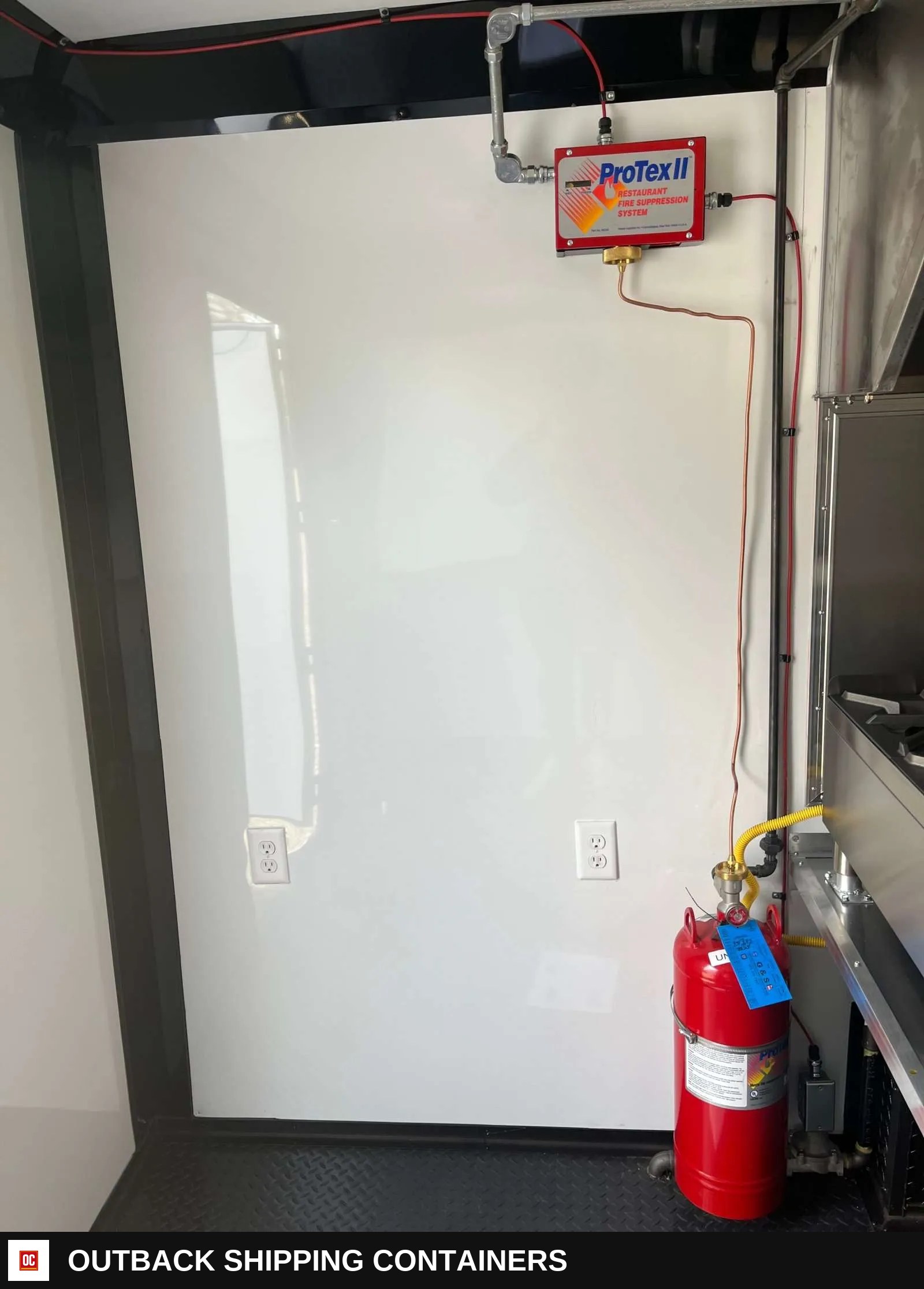 8.5x20 Hook and Line Cargo Fully Equipped Enclosed Concession Trailer — Undercarriage, Axles And Suspension | Outback Shipping Containers 8.5x20 Hook and Line Cargo Fully Equipped Enclosed Concession Trailer for sale — undercarriage, axles and suspension