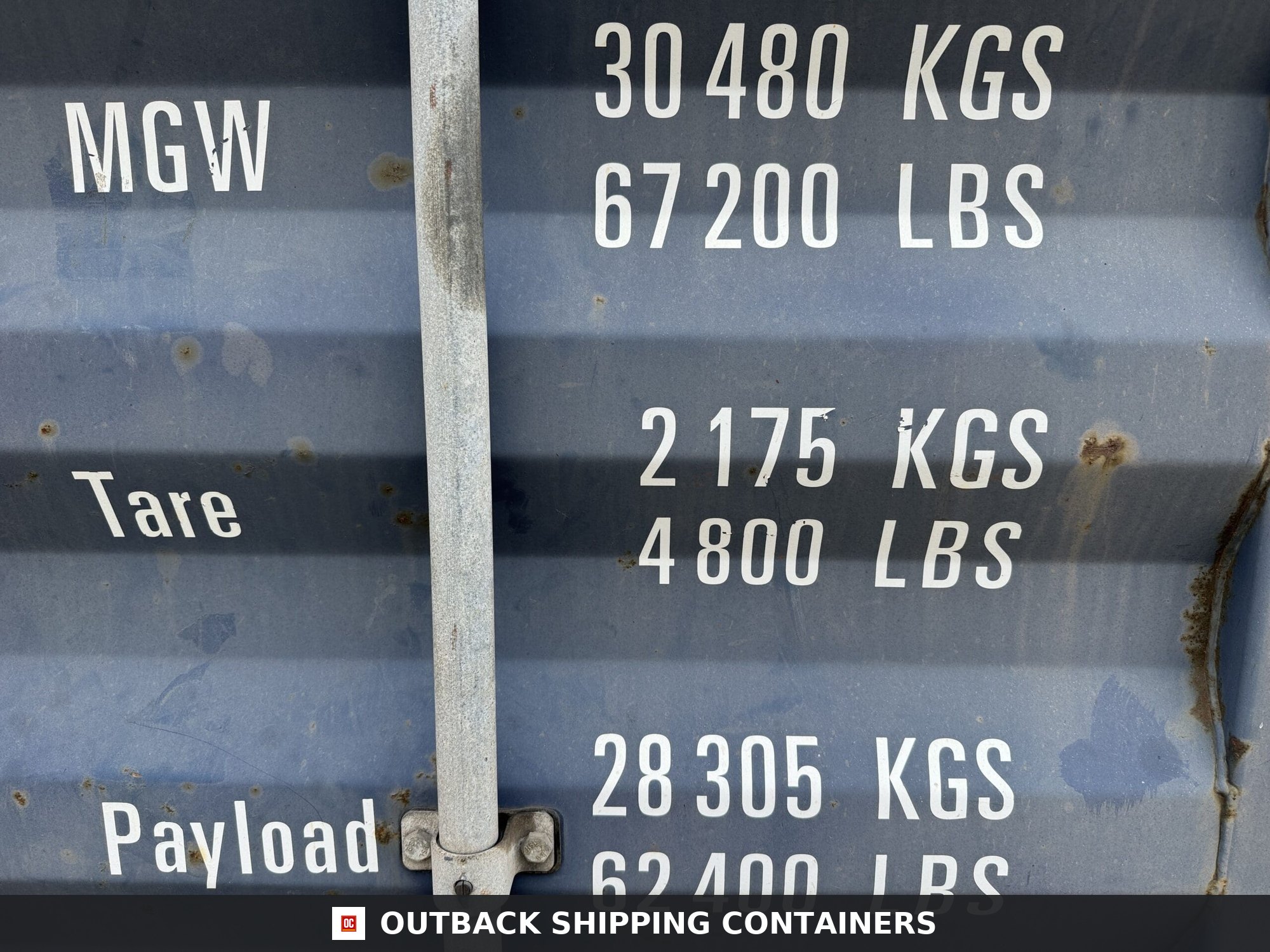 20ft Used Shipping Container – Wind & Watertight – Blue — 20ft — used (image 4 of 12)