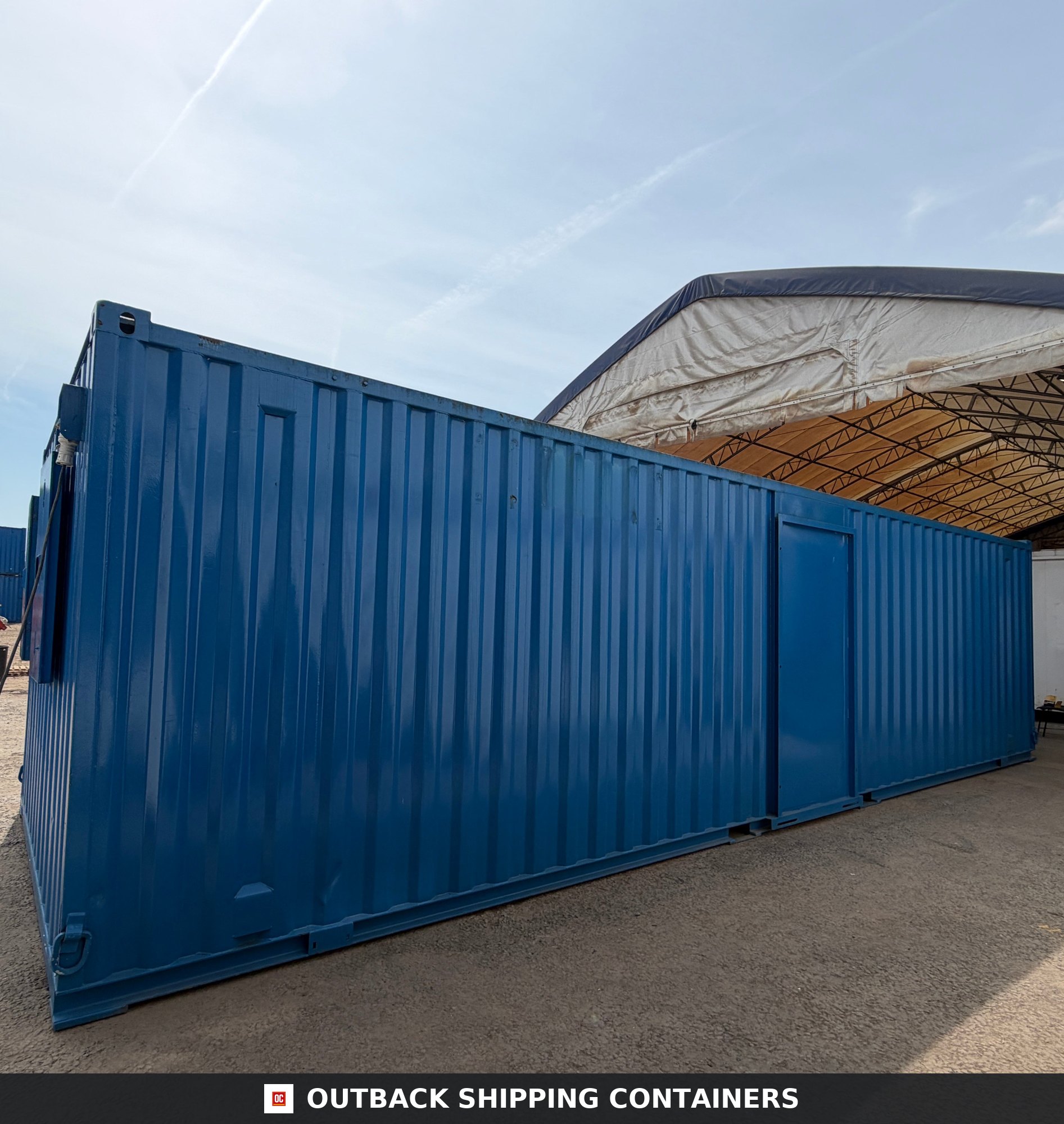 32x10ft for Sale — Door and Entry Detail | Outback Shipping Containers 32x10ft — Canteen / Office — Building Site Accommodation — Portable Anti-Vandal - image 7
