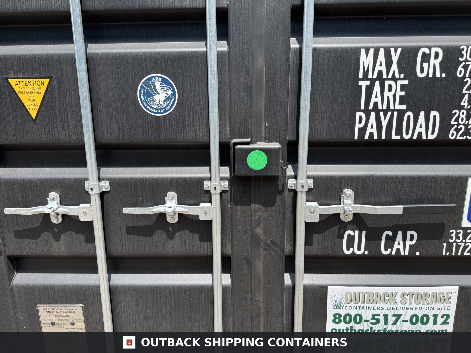 20ft New Shipping Container – Wind & Watertight – Black — 20ft — new (image 4 of 12)