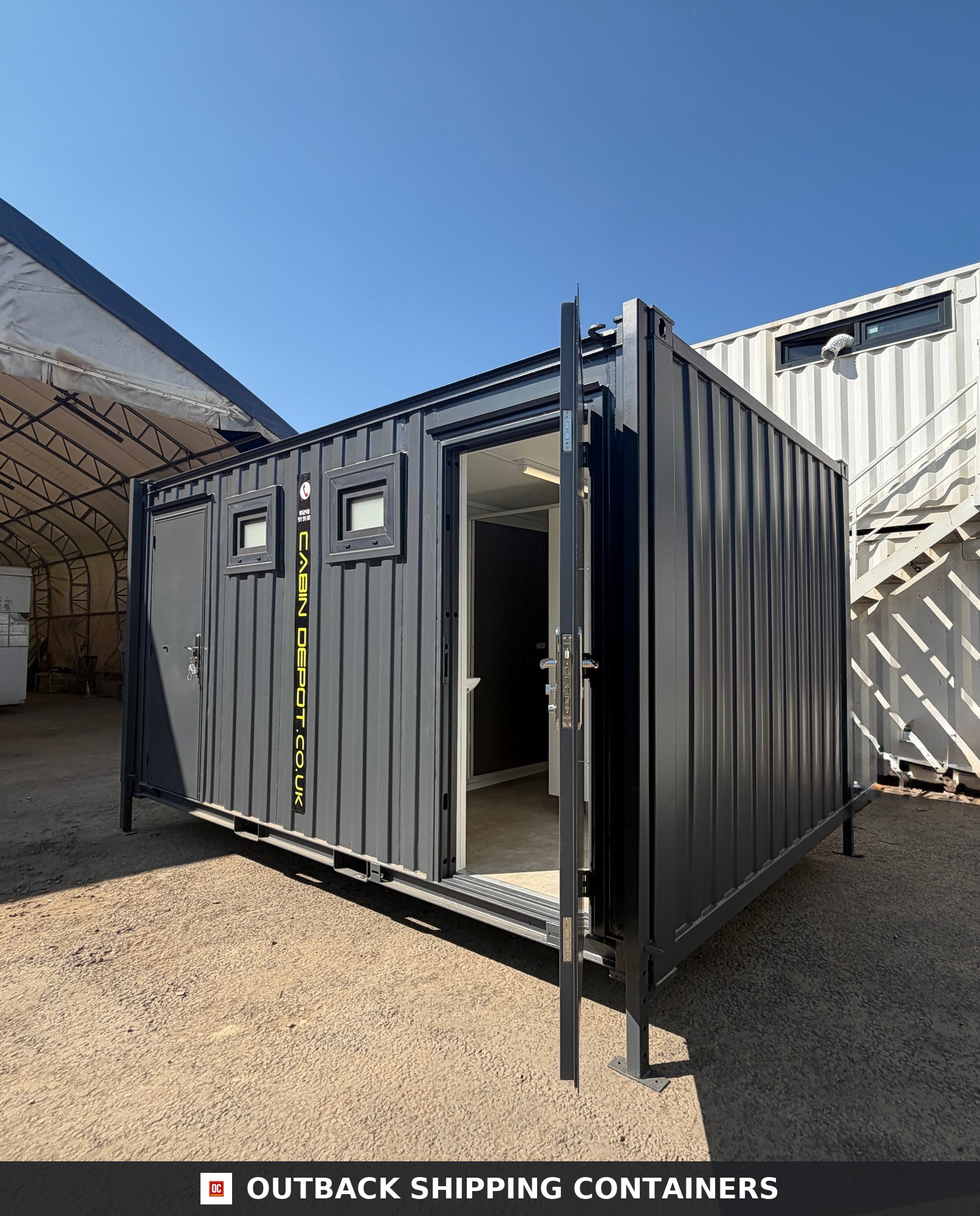16 x 9 ft for Sale — Corner Casting and Frame Detail | Outback Shipping Containers 16 x 9 ft — 2 + 2 Toilet Block — Premium/Bespoke Ladies & Gents Toilets — No 1709 — product gallery image 10 of 17