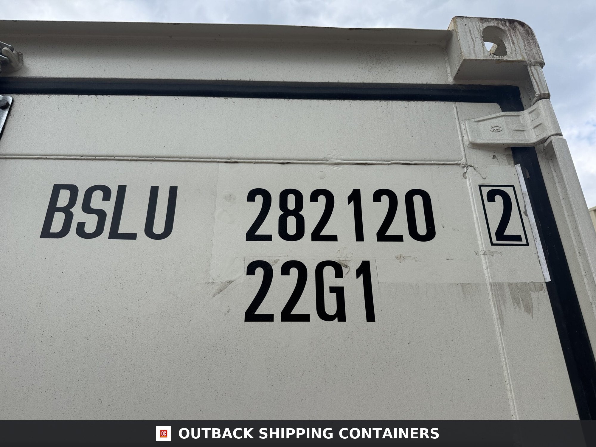 10ft New Shipping / Storage Container — Side Profile View | Outback Shipping Containers 10ft New Shipping / Storage Container – Wind & Watertight – White — 10ft — new (image 2 of 10)