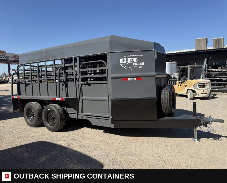 2026 Big Bend 16'X6' BP Livestock Stock Combo Trailer for sale — front exterior view