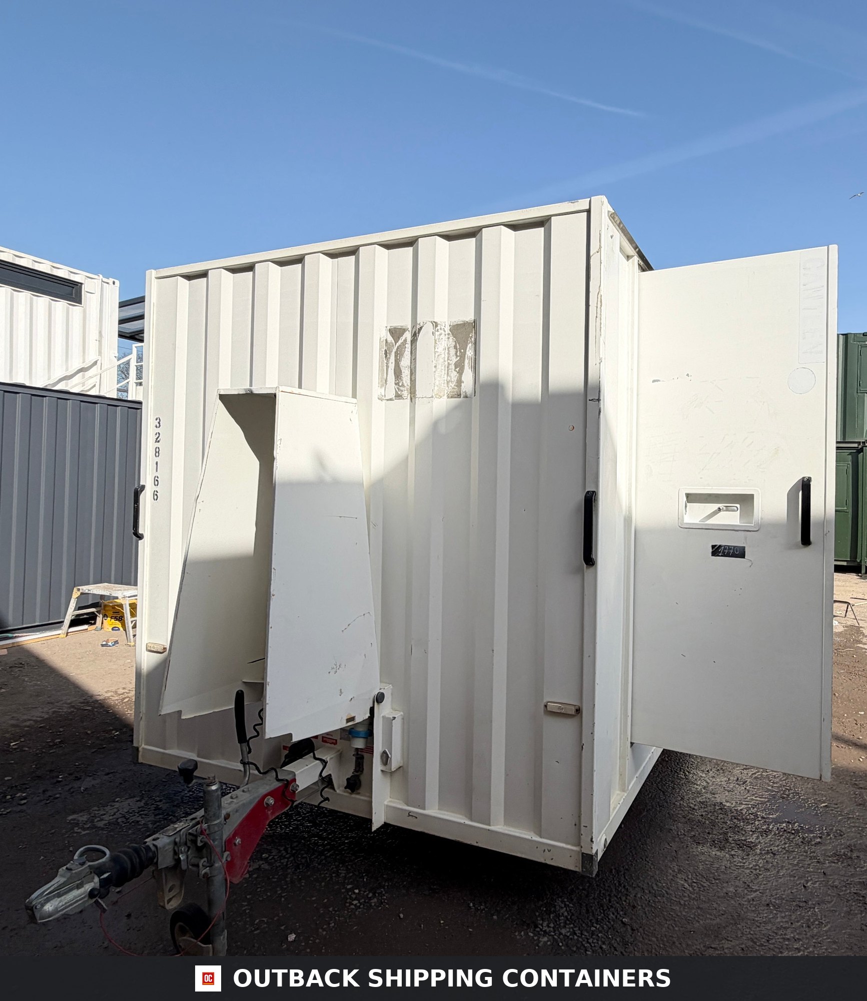 BOSS CABIN for Sale — Window and Shutter Detail | Outback Shipping Containers BOSS CABIN — Towable Mobile Welfare — Toilet, Canteen & Drying Room — Self Contained — Building Site - image 7