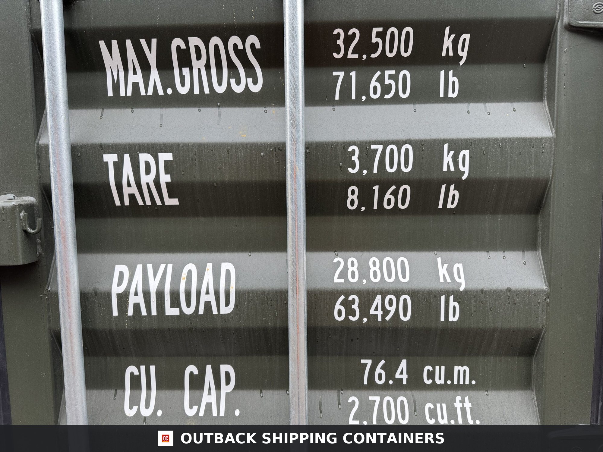40ft New High Cube Shipping Container — Window and Shutter Detail | Outback Shipping Contain 45 40ft New High Cube Shipping Container – Wind & Watertight — 40ft — new (image 8 of 12)