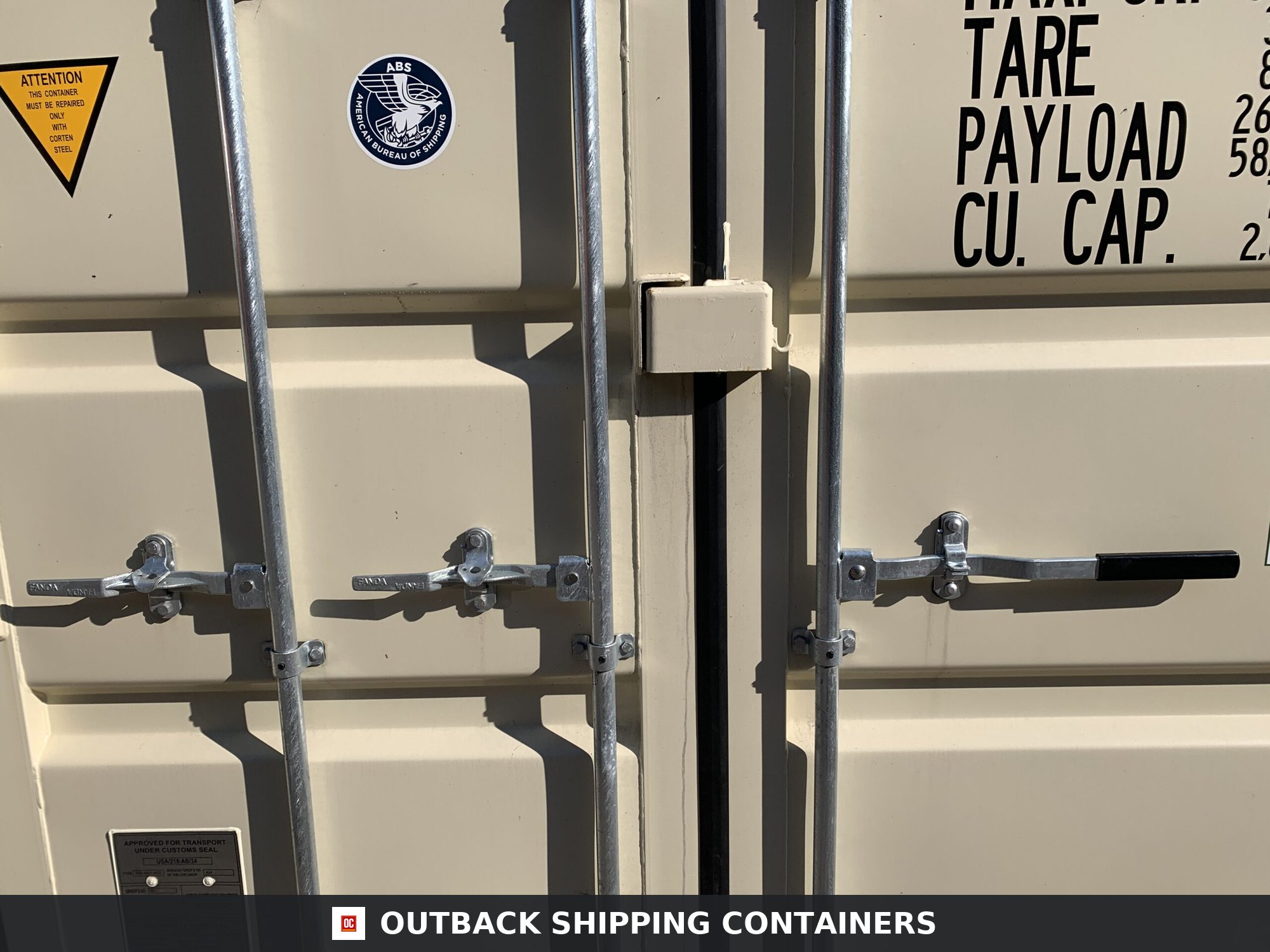 40ft New High Cube Shipping Container – Wind & Watertight – Beige — 40ft — new (image 4 of 12)