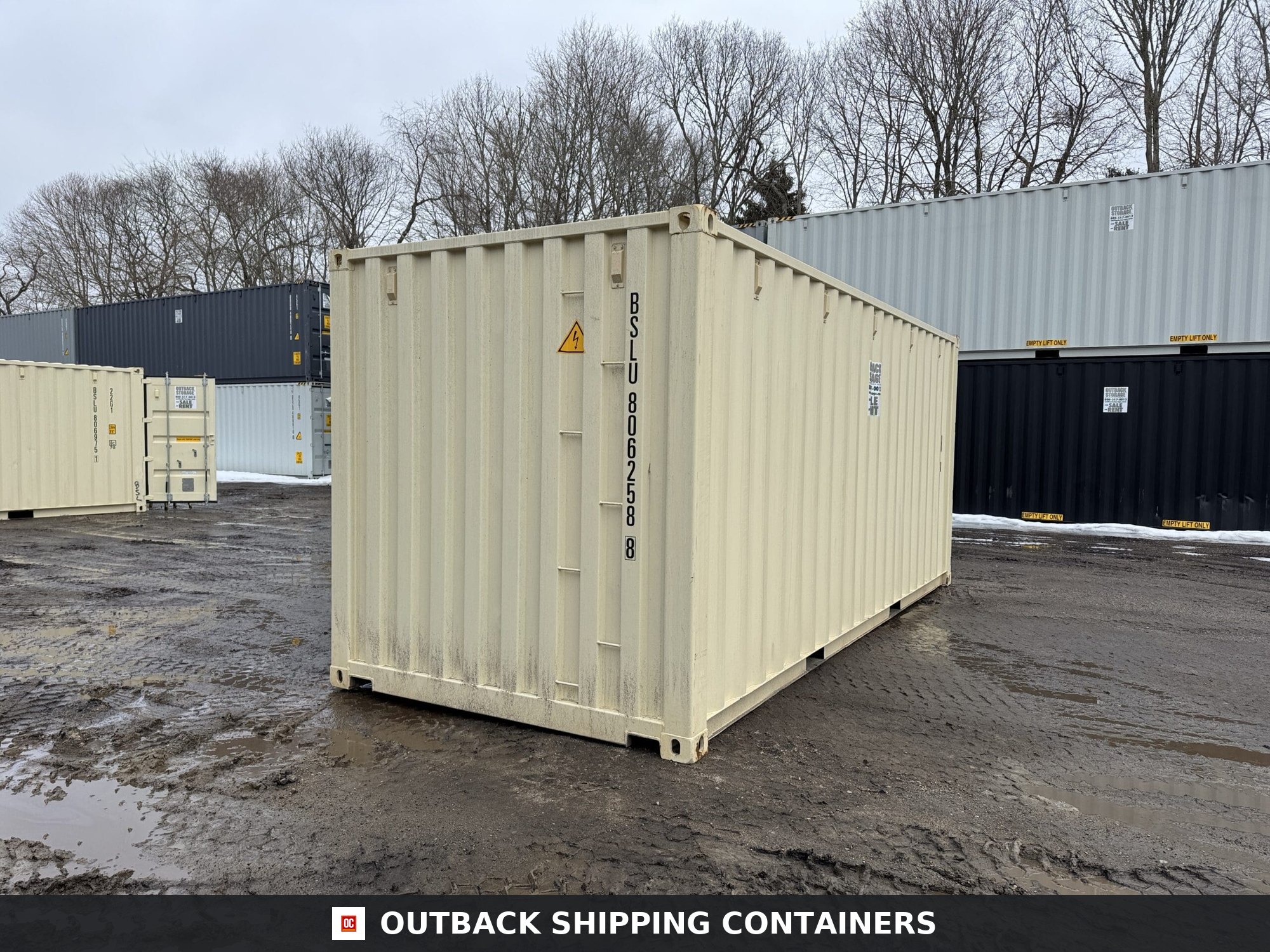 20ft New Shipping Container – Wind & Watertight – Beige — 20ft — new (image 10 of 12)