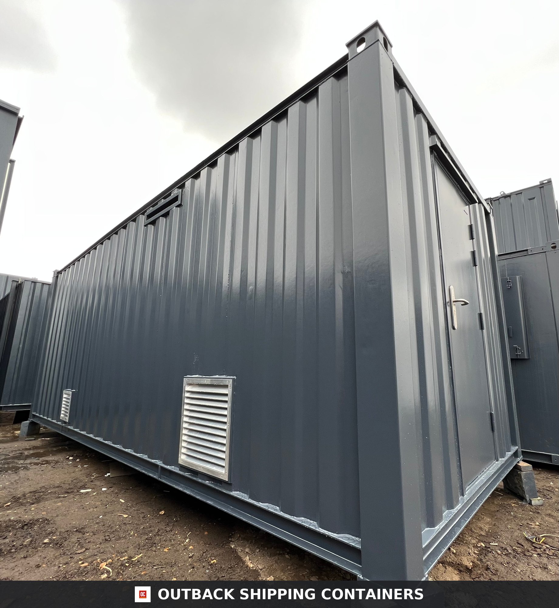 No 769 21X8FT for Sale — Corner Casting and Frame Detail | Outback Shipping Containers CD-753 No 769 — 21 x 8 ft — Gas Storage Container — Steel Secure St — angle 10