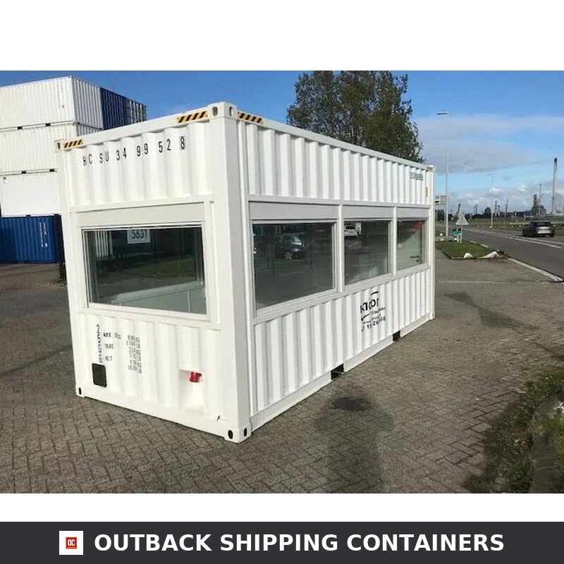 20ft High Cube Fixed Glazing Observation Container — Outback Shipping Containers storage container