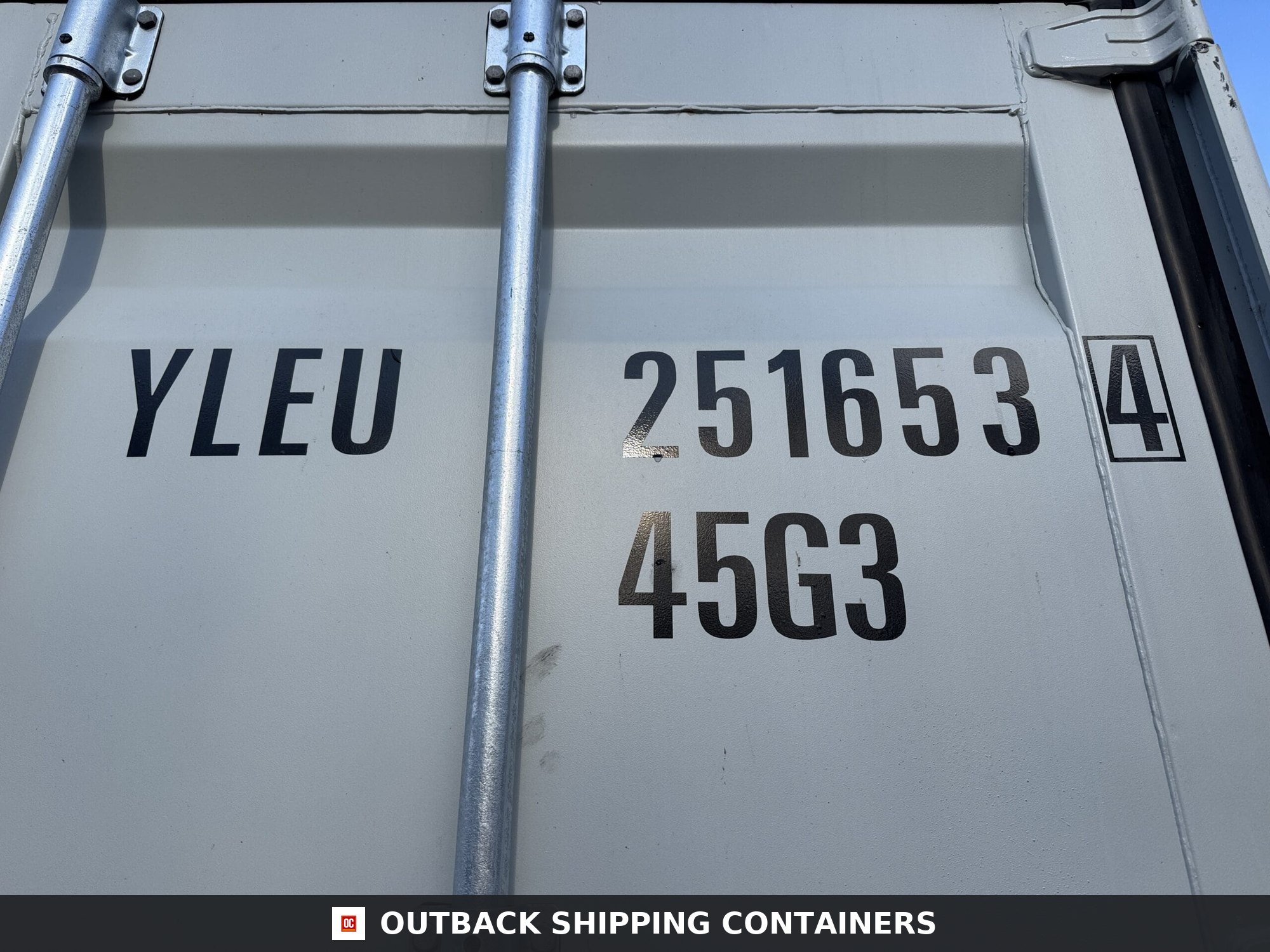 40ft New High Cube Shipping Container – Wind & Watertight – Lt Gray — 40ft — new (image 2 of 12)