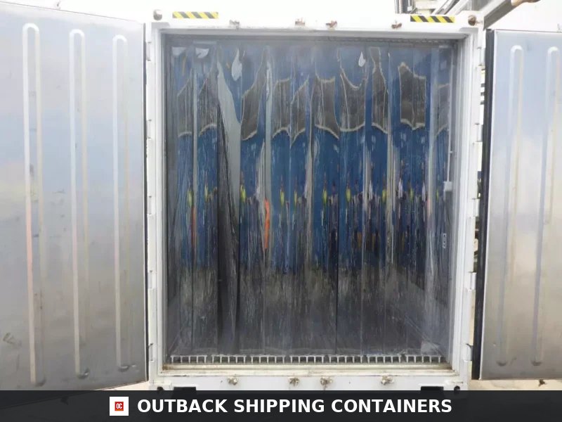 40 Feet Freezer Container Compact Mobile Cold Storage -40°C Reefer — Three-Quarter Angle View 40 Feet Freezer Container Compact Mobile Cold Storage -40°C Reefer Container — 40ft refrigerated container (image 3 of 6)