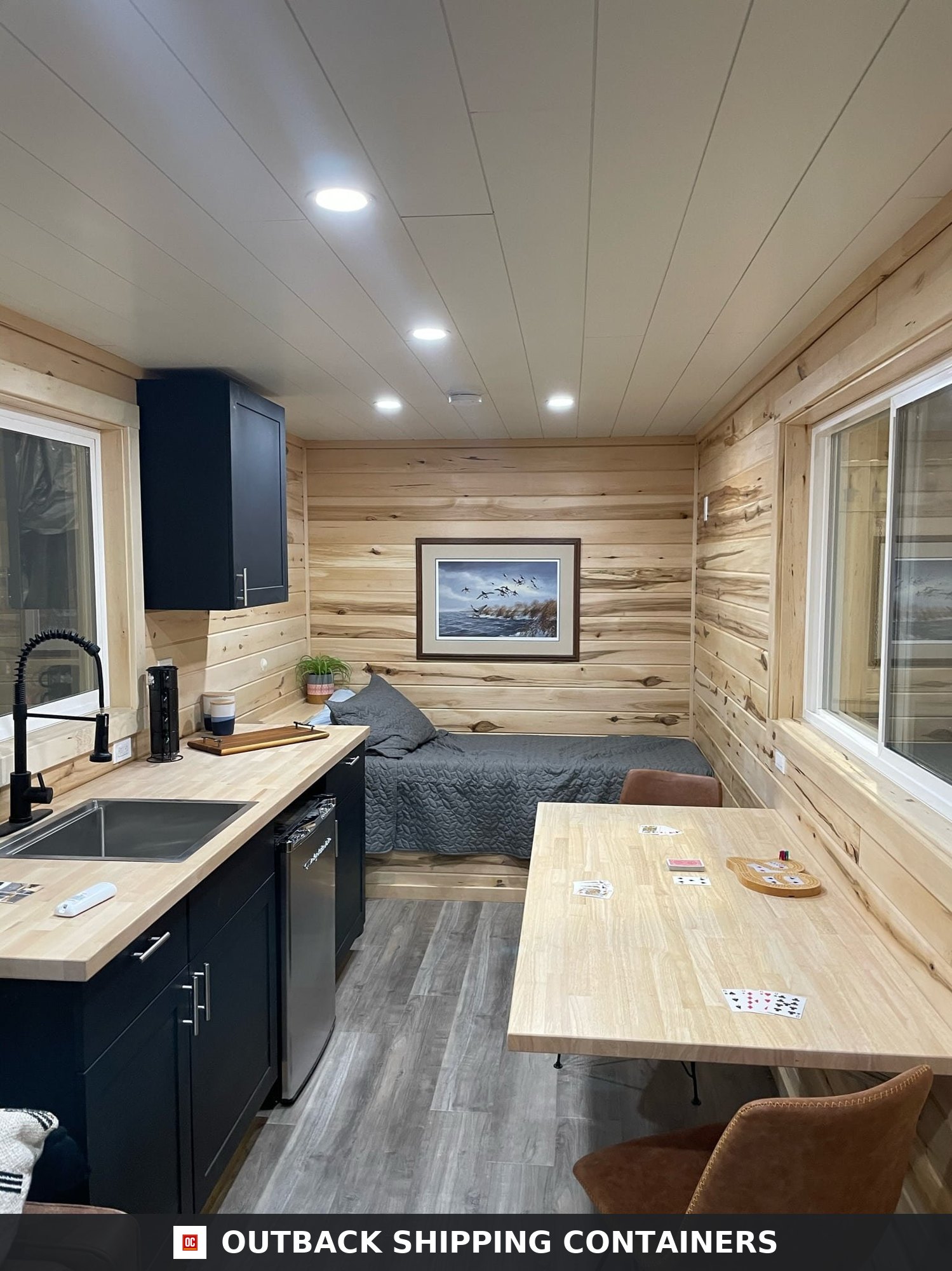 20FT Jack Hunting Container Cabin | Off-Grid Container Home with Kitchen & Rooftop Deck — 20ft — new (image 3 of 17)
