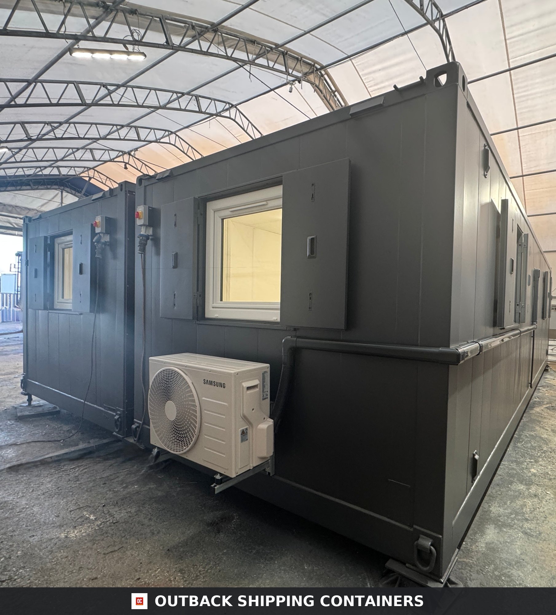 Modular Building 2 Bay 32X20FT — Corner Casting and Frame Detail | Outback Shipping Containers Modular Building 2 Bay — 32x20ft — image 10 of 15