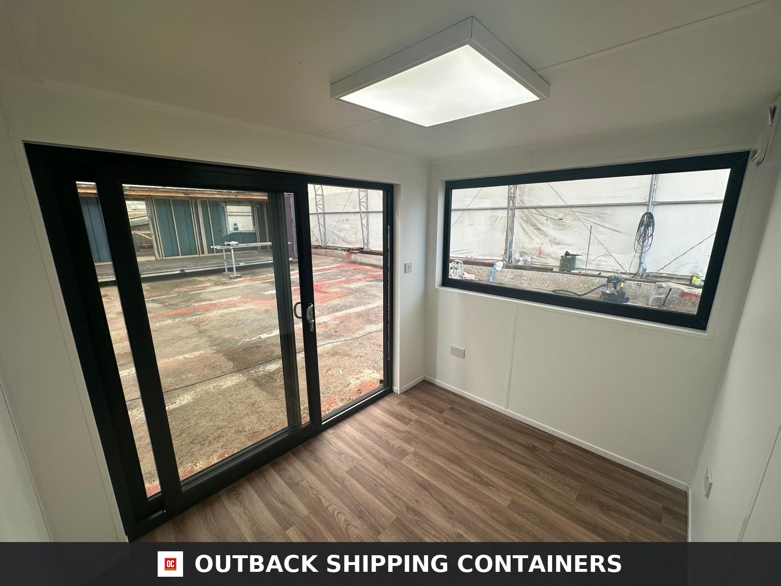 10x8 ft 10X8FT for Sale — Rear Exterior View | Outback Shipping Containers 10x8 ft — CUSTOM OFFICE / GARDEN ROOM — image 4 of 14