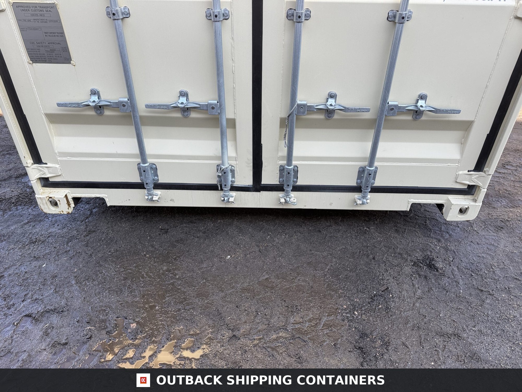 40ft New High Cube Shipping Container – Wind & Watertight – Beige — 40ft — new (image 6 of 12)