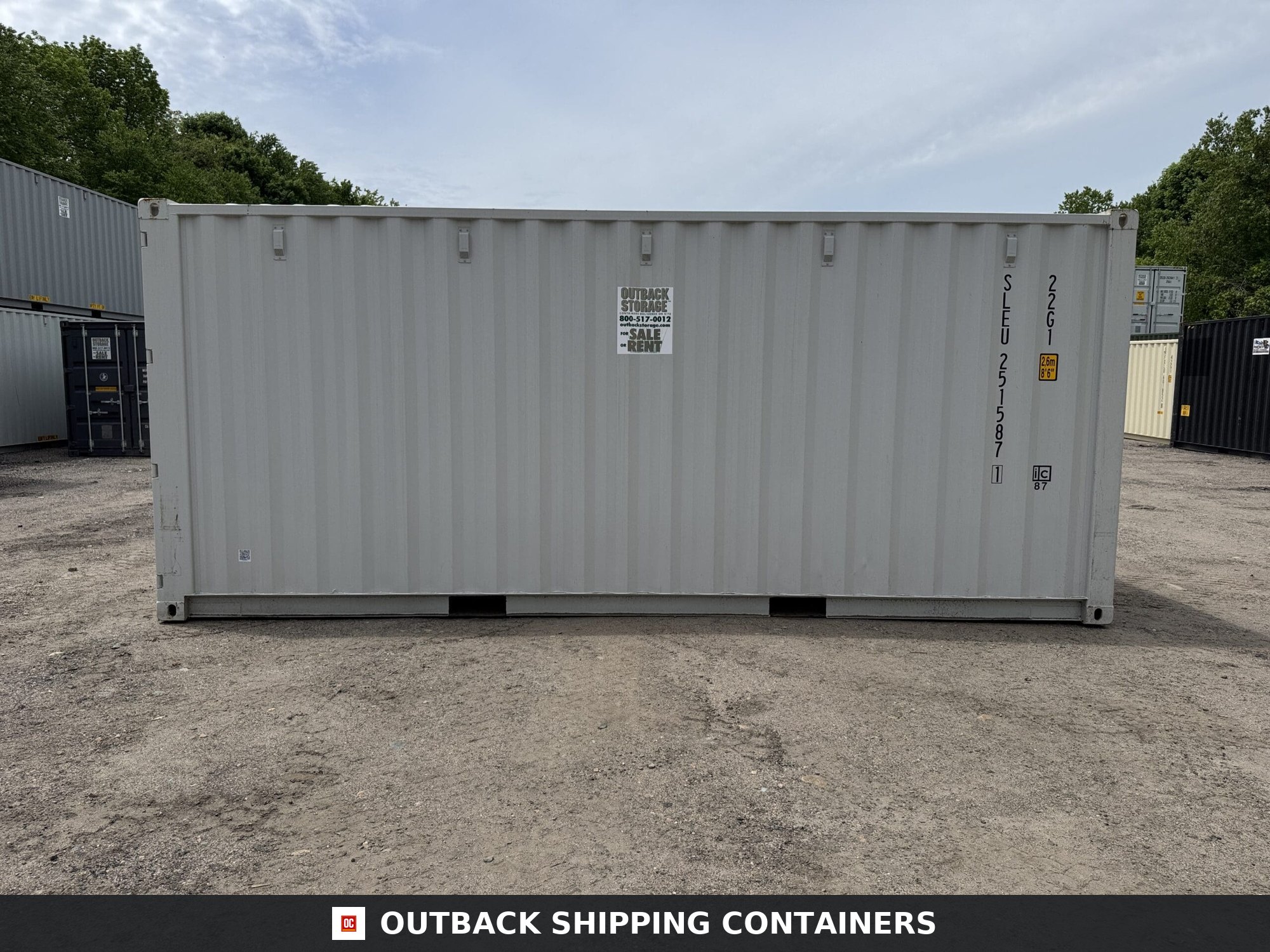 20ft New Shipping Container – Wind & Watertight – Gray — 20ft — new (image 9 of 12)