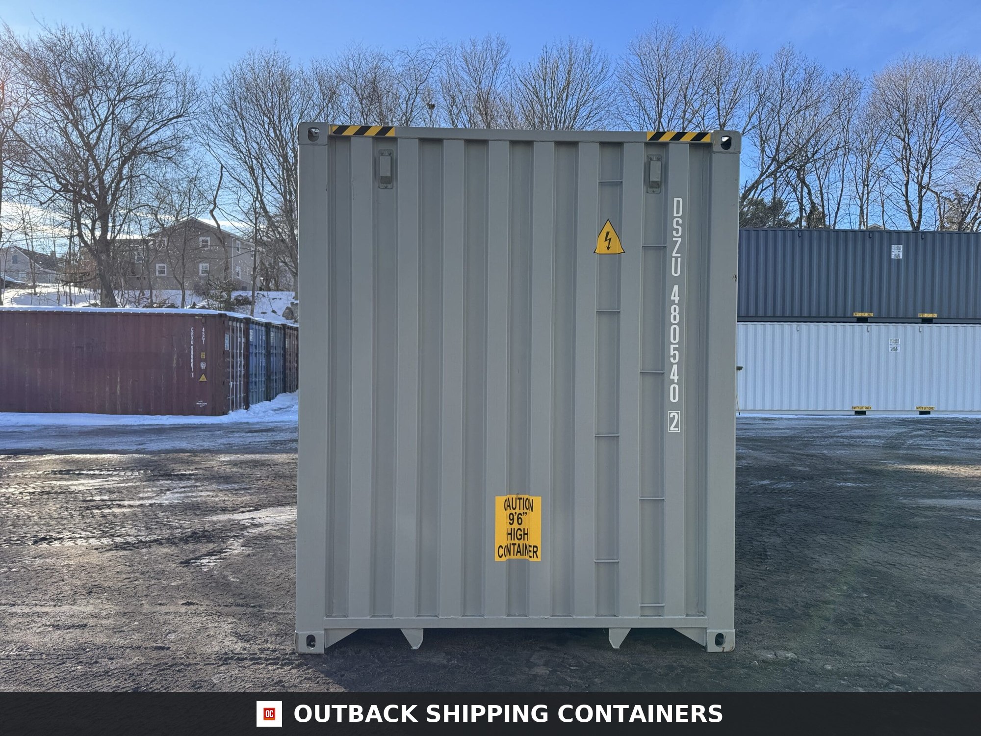 40ft New High Cube Shipping Container – Wind & Watertight – Gray — 40ft — new (image 10 of 12)