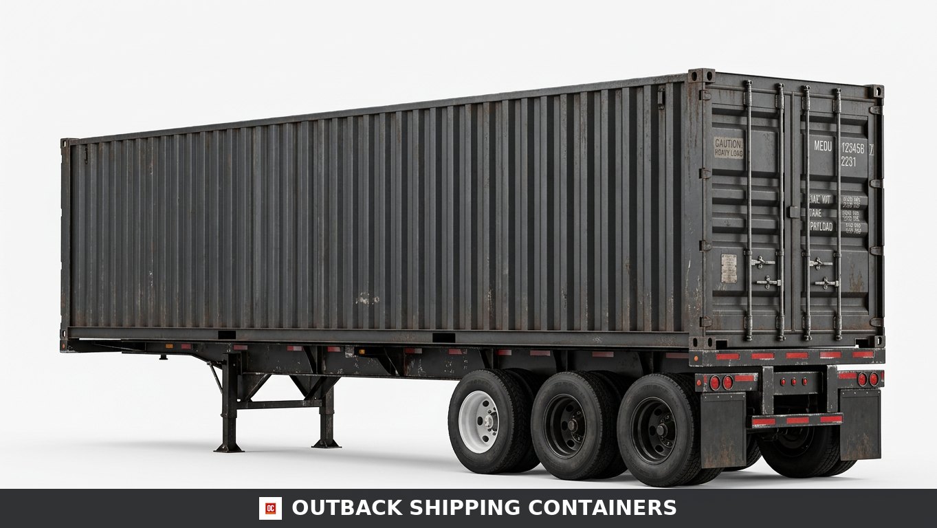 20ft Container Chassis for sale — three-quarter front angle