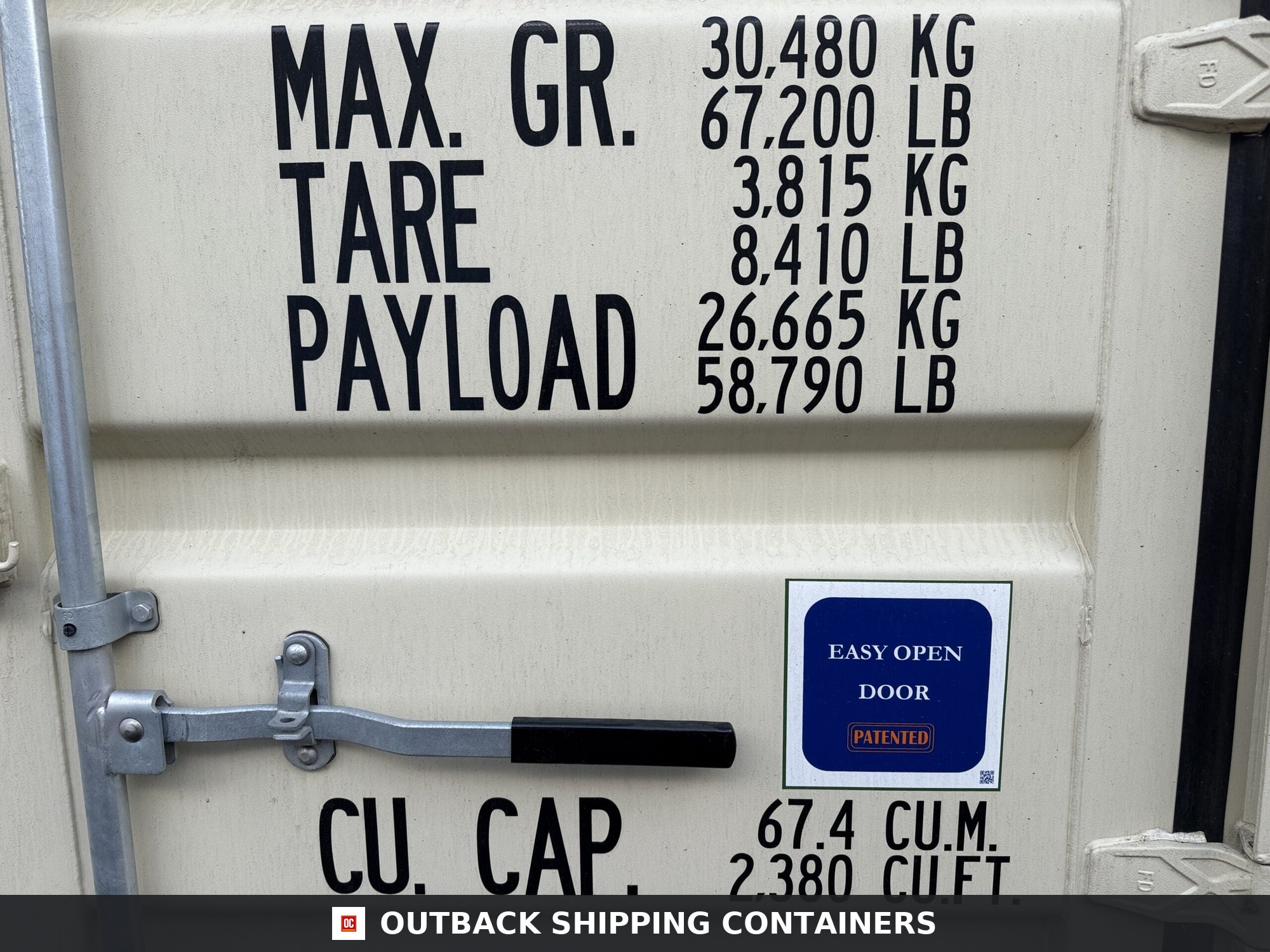 40ft New Shipping Container – Wind & Watertight – Beige — 40ft — new (image 4 of 12)