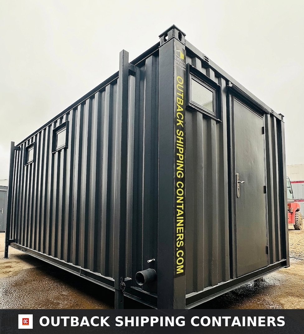 3+1 Toilet Block for Sale — Interior Detail | Outback Shipping Containers 3+1 Toilet Block — 16 x 9 ft Anti-Vandal — Portable Toilet Block — No 1475 — product gallery image 5 of 15