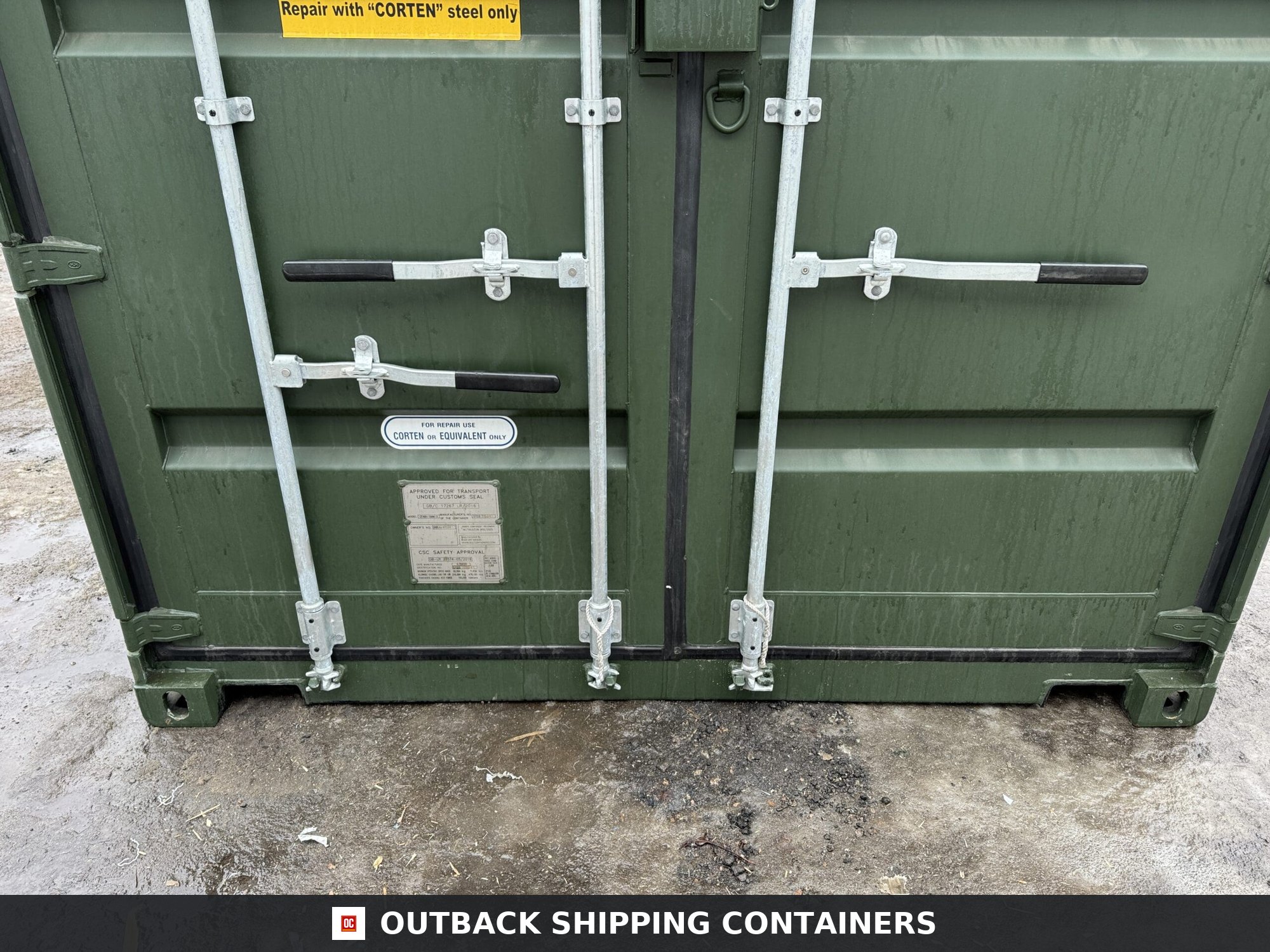 40ft New High Cube Shipping Container – Wind & Watertight – Green — 40ft — new (image 6 of 12)