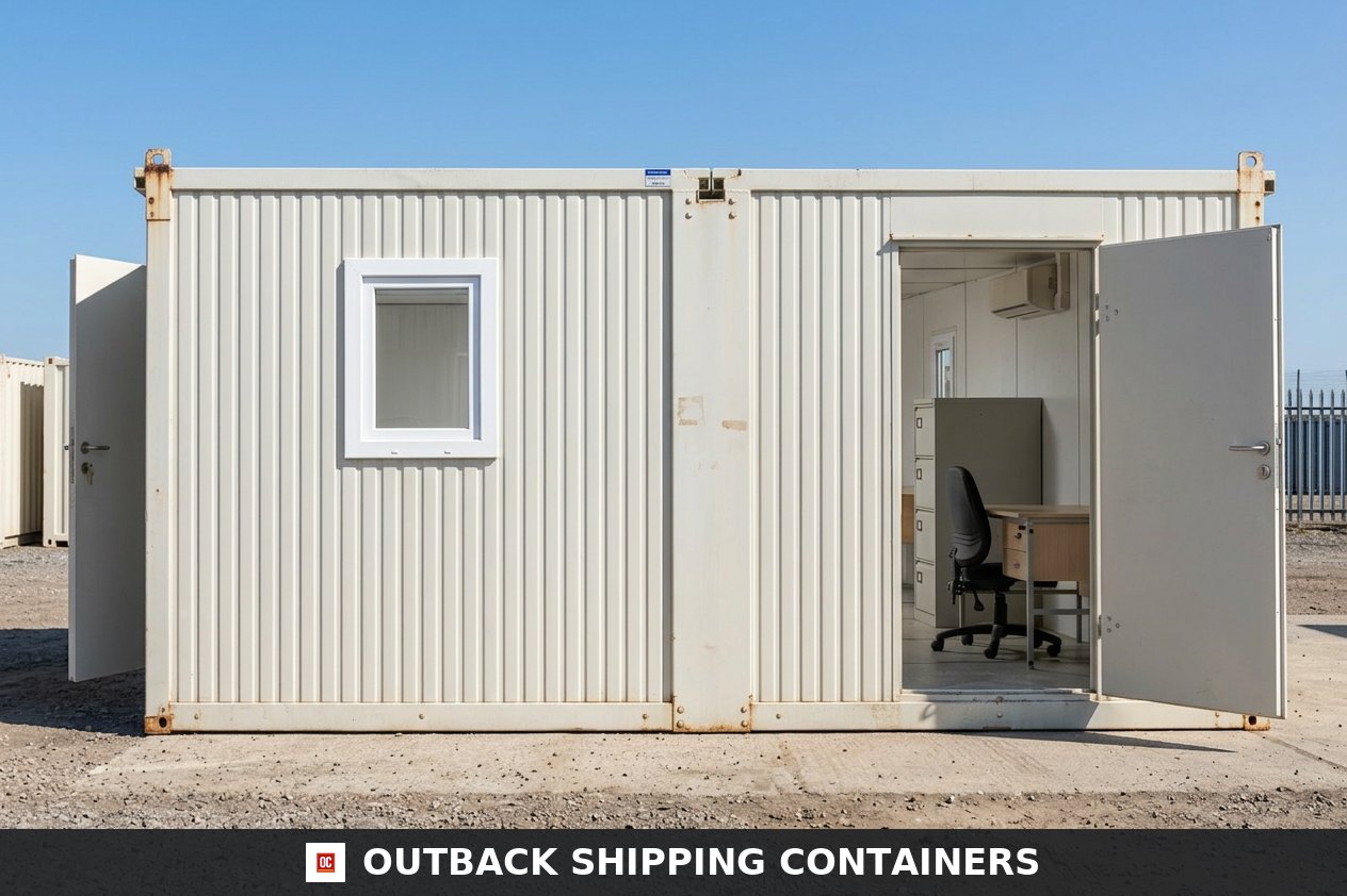6.5m x 4.6m Side Linked Flat Pack Container Office — new — container offices (image 6 of 6)