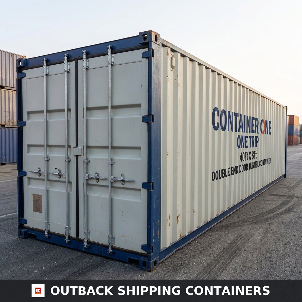 40Ft X 8Ft One Trip Tunnel Container Double End Door for Sale — Interior View 40Ft X 8Ft One Trip Tunnel Container Double End Door — 40ft — new — storage containers (image 5 of 6)
