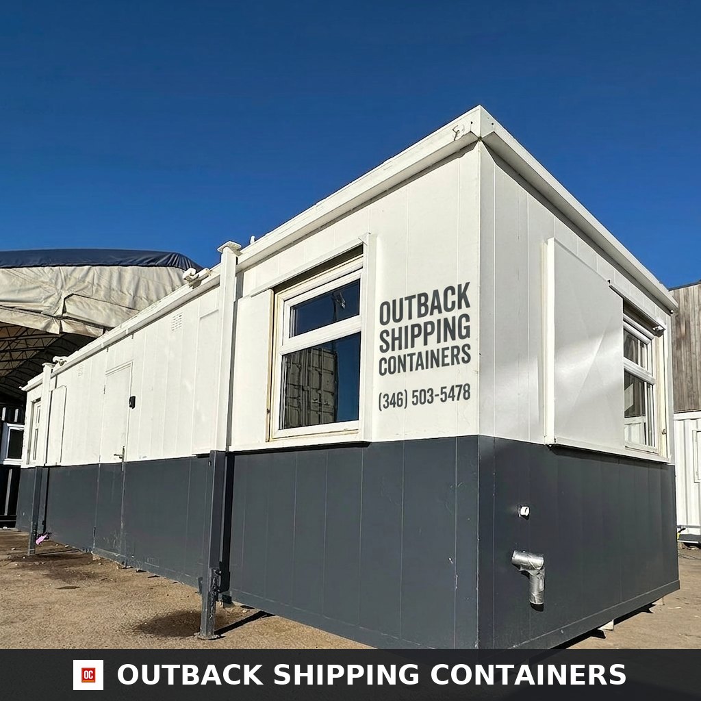 32x10ft for Sale — Side Profile View | Outback Shipping Containers 32x10ft — Canteen / Office — Building Site Accommodation — Portable Anti-Vandal - image 1