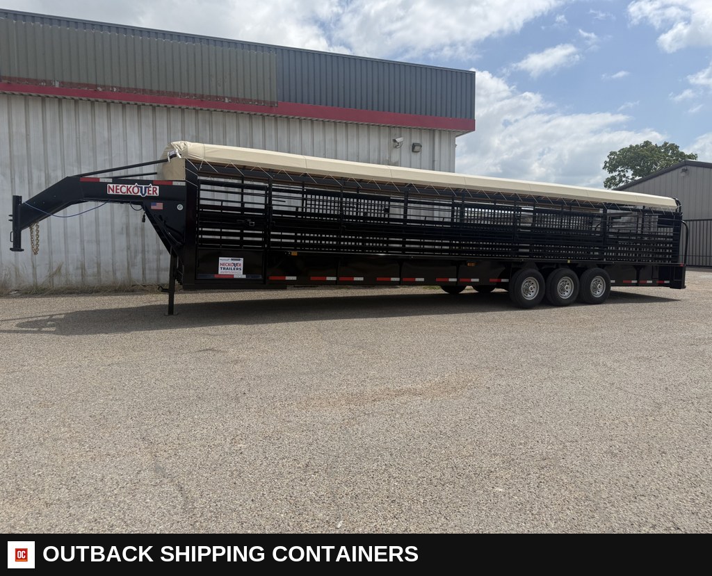 2026 Neckover 36'X6'8" Livestock Stock Combo Trailer for sale — front exterior view