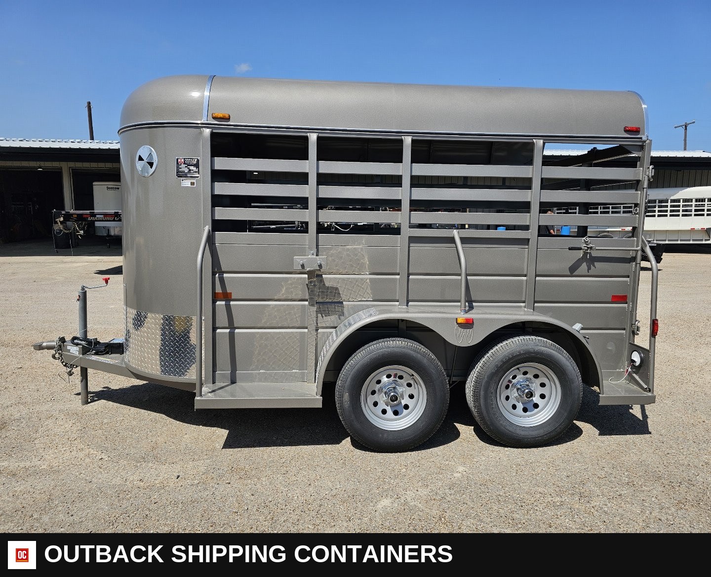 2025 WW AA 5X12 Stock / Stock Combo Trailer — Rear Doors And Gate | Outback Shipping Containers 2025 WW AA 5X12 Stock / Stock Combo Trailer for sale — rear doors and gate