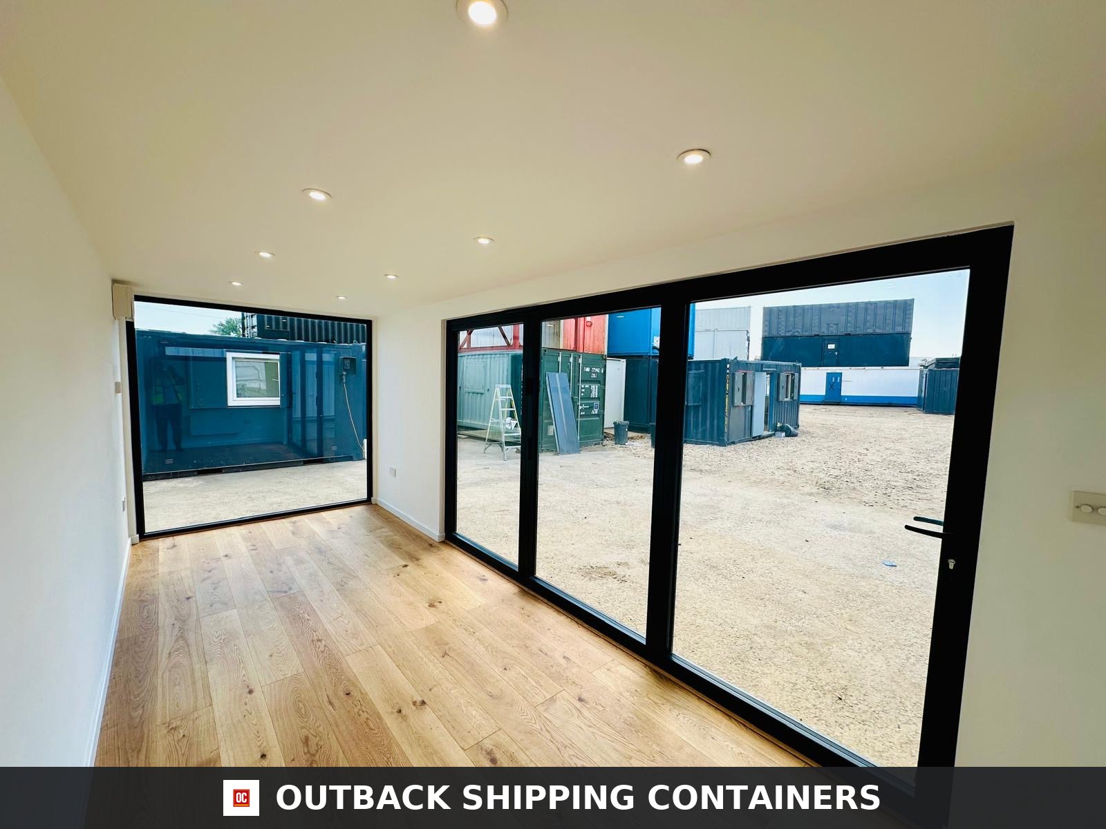 CD-1237 20x8ft CUSTOM SHIPPING CONTAINER CONVERSION — Portable Build — angle 6