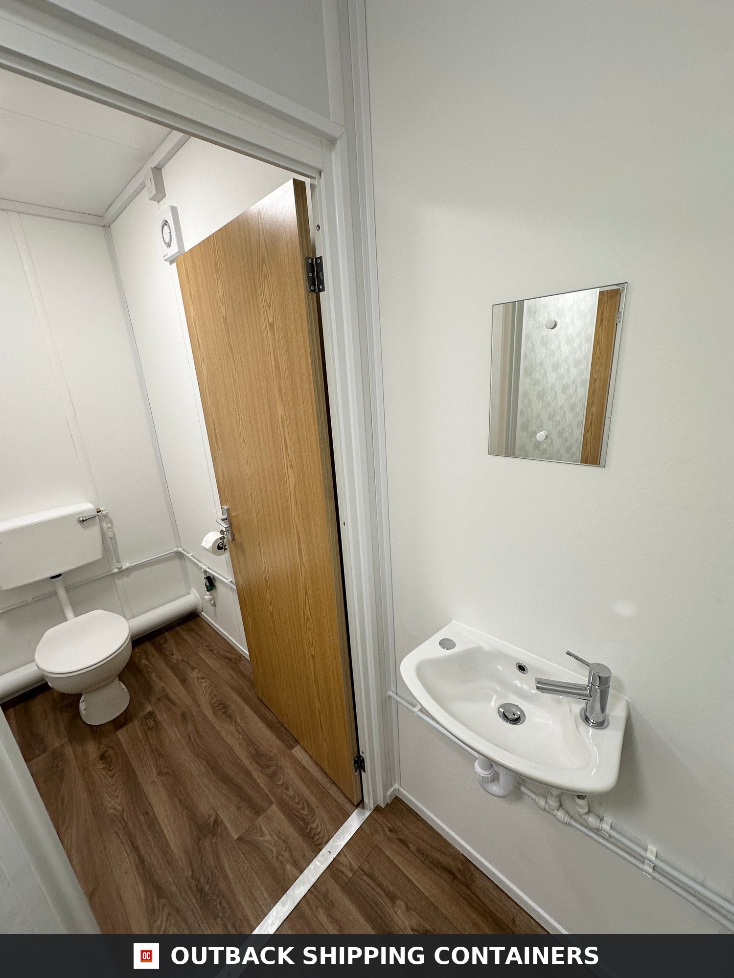 CUSTOM for Sale — Roof and Structural Detail | Outback Shipping Containers CUSTOM — 32 x 10 ft Cabin — Office/Canteen — Kitchenette — 1+1 WC/Wash Room — No 718 — product gallery image 8 of 25