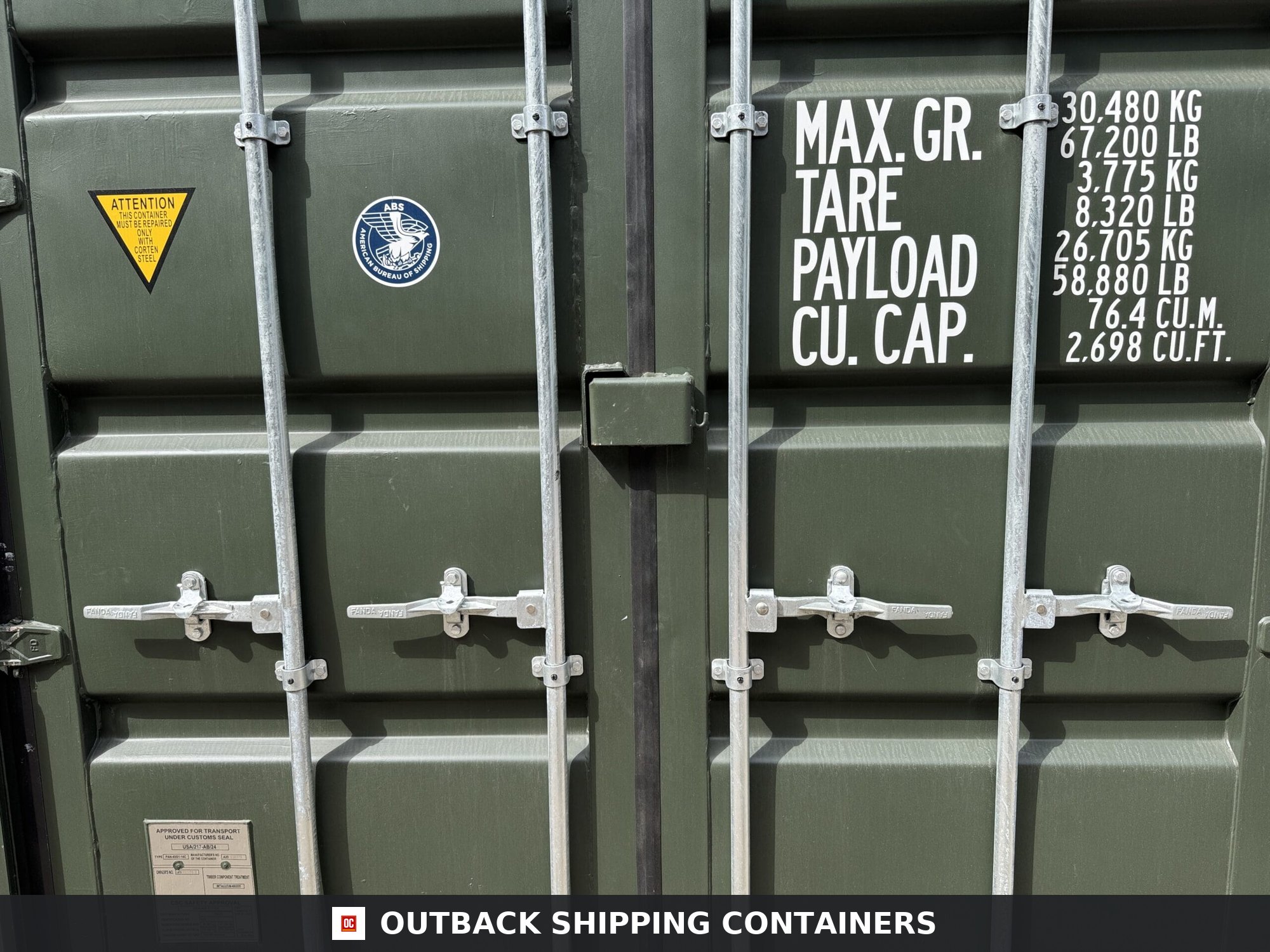 40ft New High Cube Shipping Container – Wind & Watertight – Green — 40ft — new (image 4 of 12)