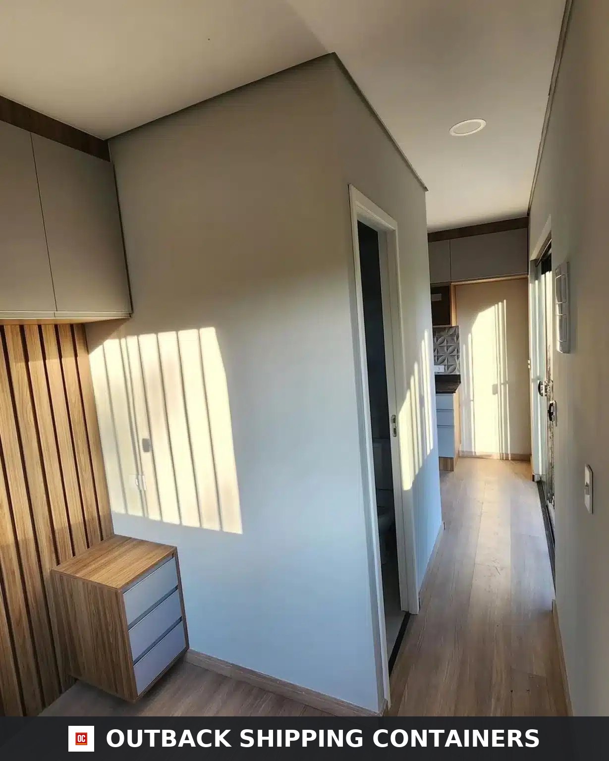 Custom 20ft Shipping Container Home With Water Tank for Sale — Rear Exterior View Custom 20ft Shipping Container Home With Water Tank — 20ft — new (image 4 of 5)