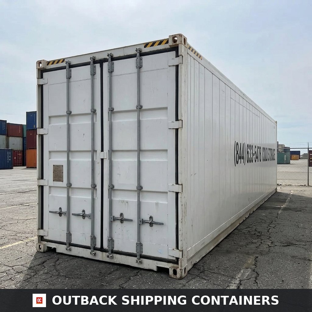 40ft High Thermo King Refrigerated Container — Interior View | Outback Shipping Containers 40ft High Thermo King Refrigerated Container – One Trip/ 2023 — 40ft — new — refrigerated containers (image 5 of 6)
