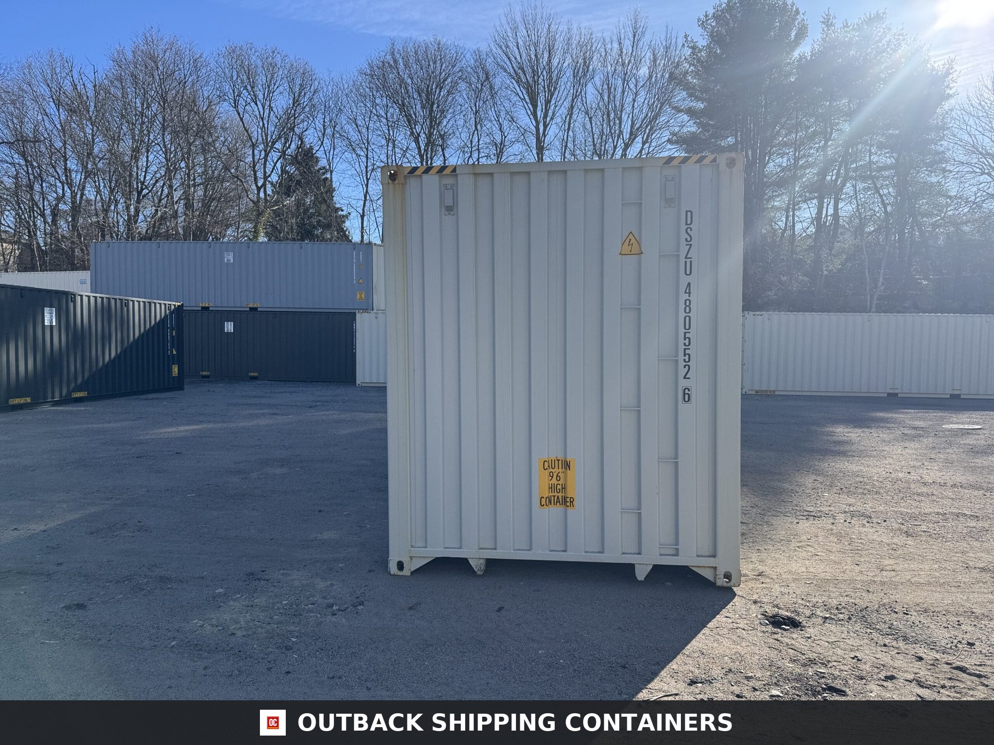 40ft New High Cube Shipping Container – Wind & Watertight – Gray — 40ft — new (image 10 of 12)