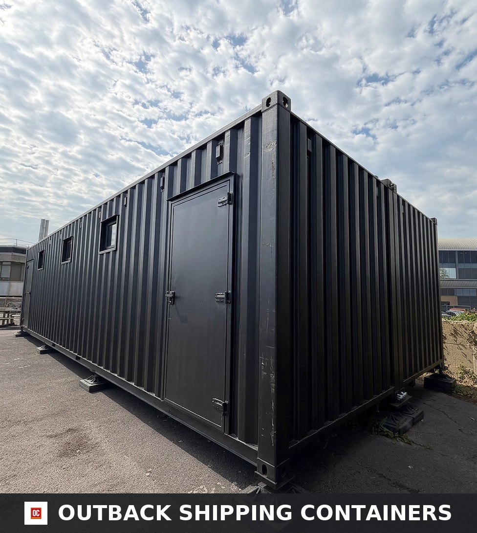 40x16ft for Sale — Interior View | Outback Shipping Containers 40x16ft — CUSTOM — Shipping Container Conversion — GYM — Portable Space — No 1004 — 40x16FT — used-refurbished — custom builds (image 5 of…