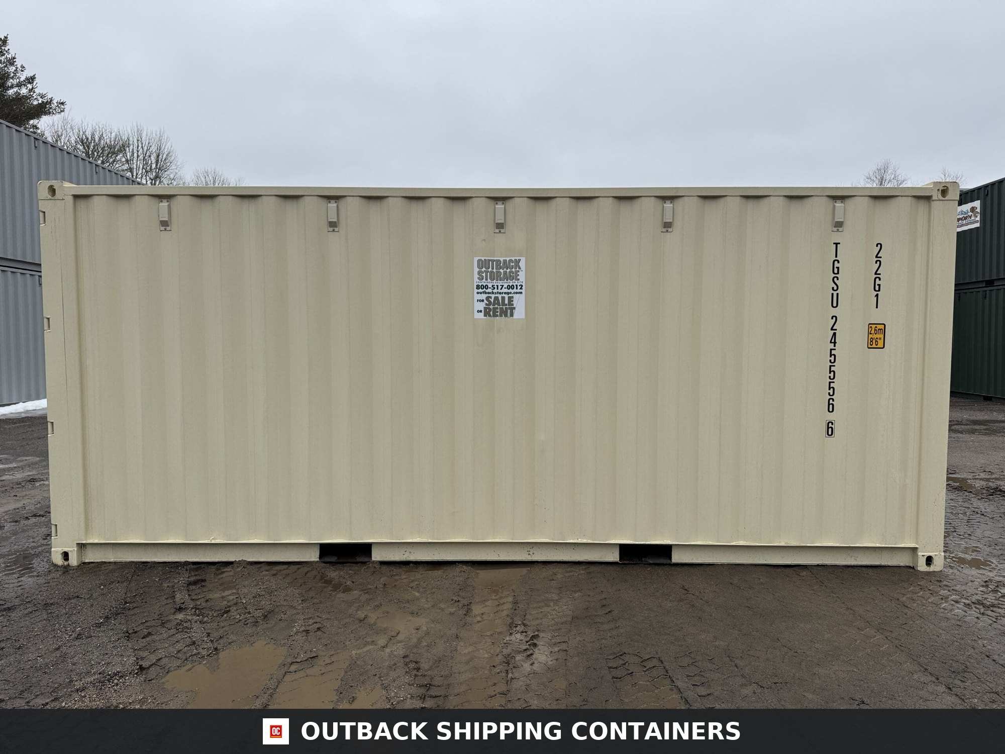 20ft New Shipping Container – Wind & Watertight – Beige — 20ft — new (image 10 of 12)